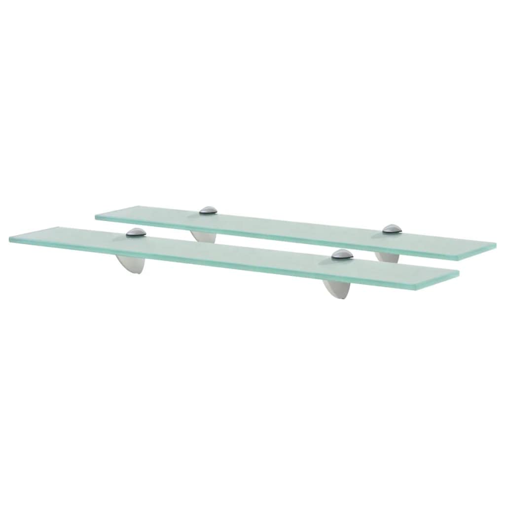 2-Pack Floating Shelves for Bathroom, Living Room, Bedroom & Kitchen - Modern Cloud Square Wall Shelves (2.6