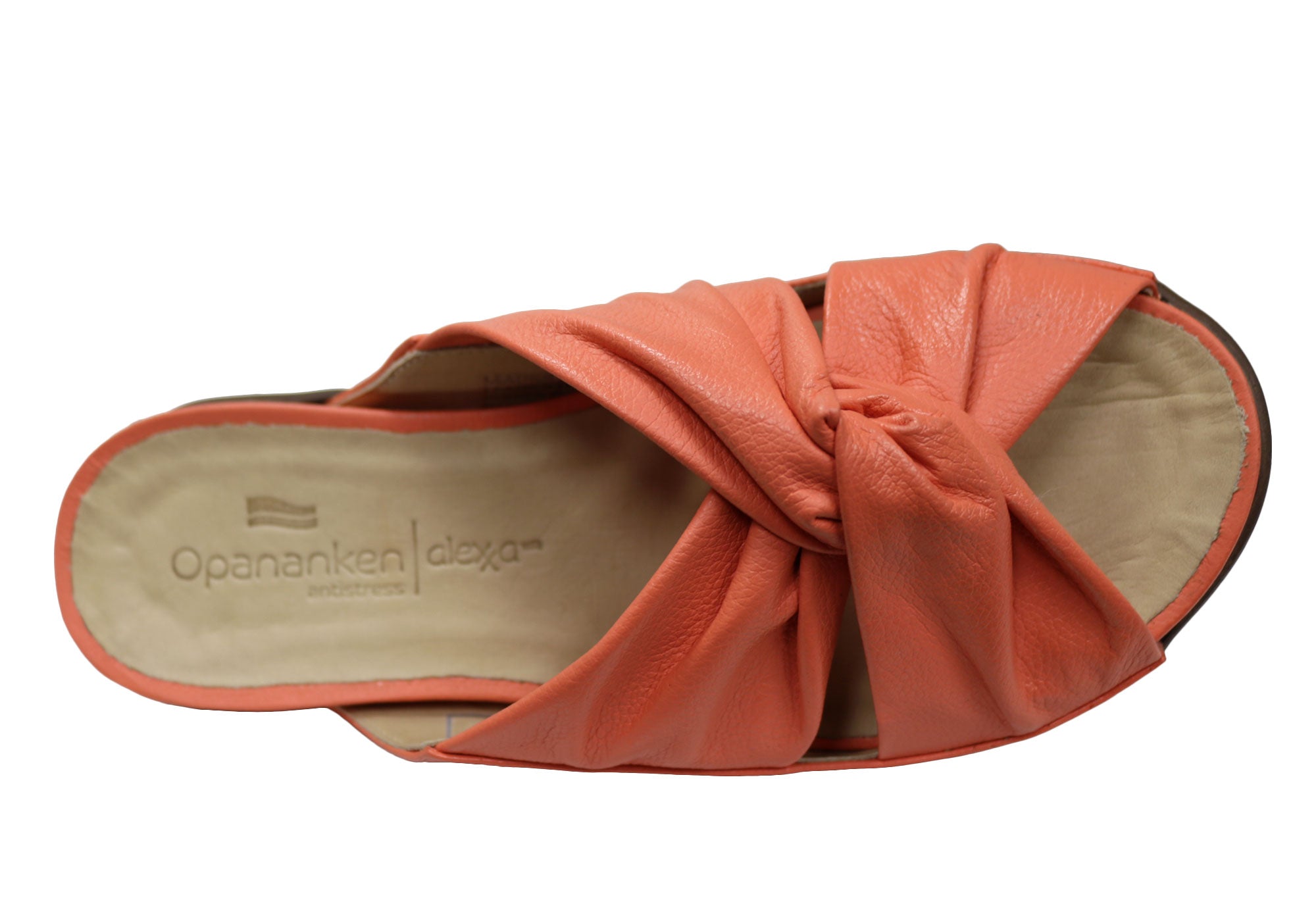 Opananken Brooke Women's Comfortable Leather Brazilian Slides Sandals - Casual Summer Sandals for Beach, Pool & Everyday Wear