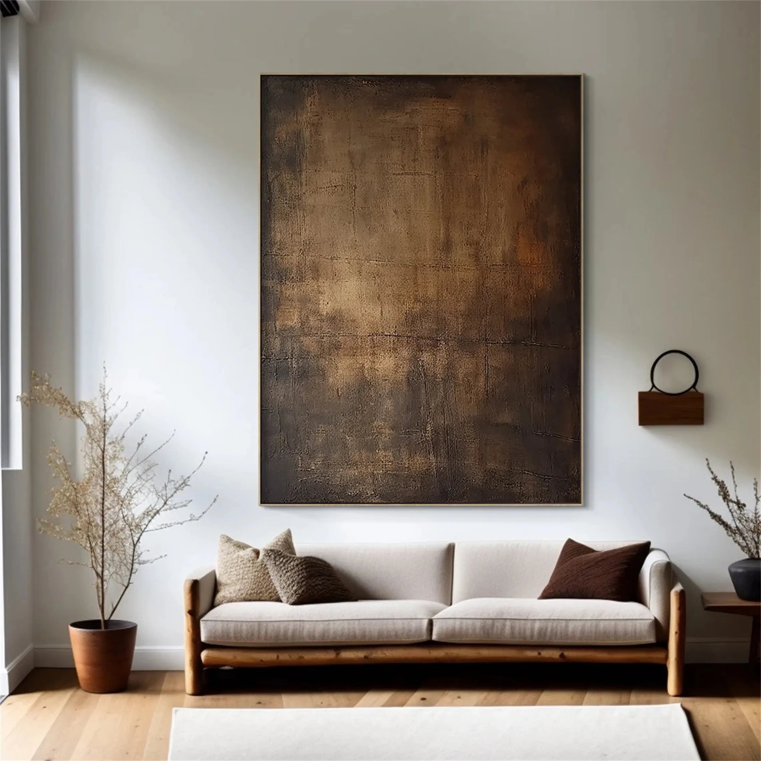 Abstract Painting #AB 104 - Modern Canvas Wall Art for Home & Office Decor | Perfect for Living Room, Bedroom or Workspace