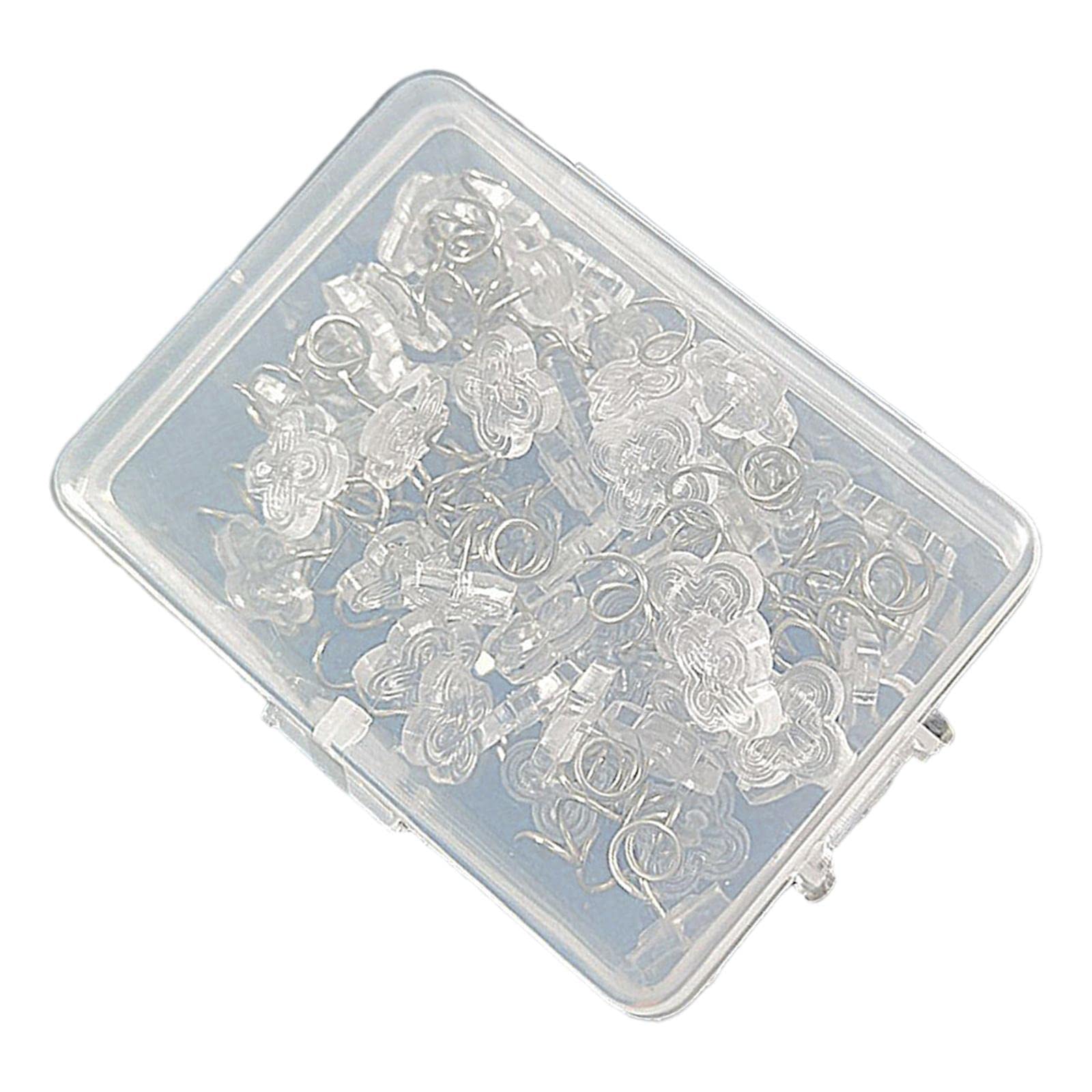 YIJU Clear Head Upholstery Tacks - Twist Pins & Studs for Securing Slipcovers, Blankets & Linens | Bed Skirt Pins, Headliner Fasteners | Perfect for Home Decor, DIY Projects & Furniture Repair