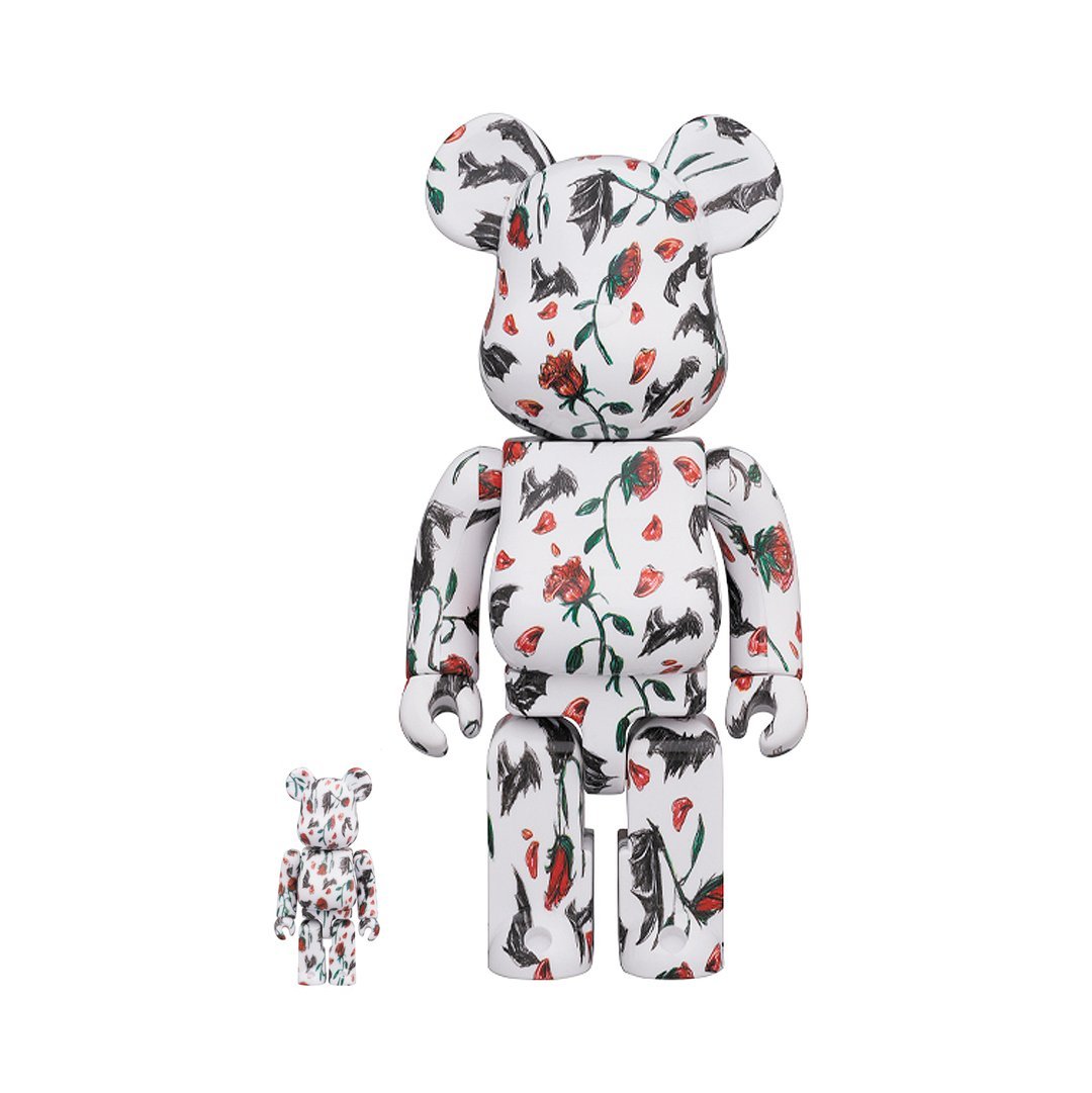 MEDICOM TOY BE@RBRICK Kidill White 100% & 400% Bearbrick Collectible Figure - Perfect for Display, Gifts, and Anime Collections