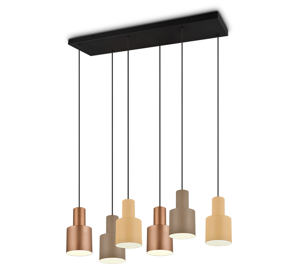 Agudo 4L/6L Linear Pendant Light - Modern Minimalist LED Hanging Fixture for Kitchen Island, Dining Room, and Office Lighting
