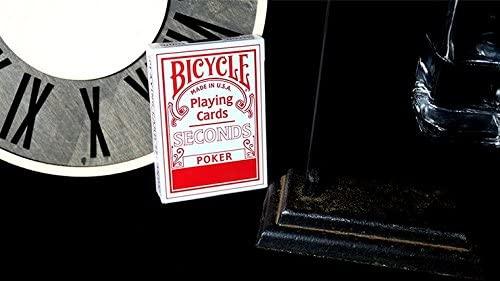 Bicycle® 808 Seconds Playing Cards - Premium Red Deck for Magic Tricks, Cardistry & Poker | Perfect for Card Games, Magic Shows & Collectors