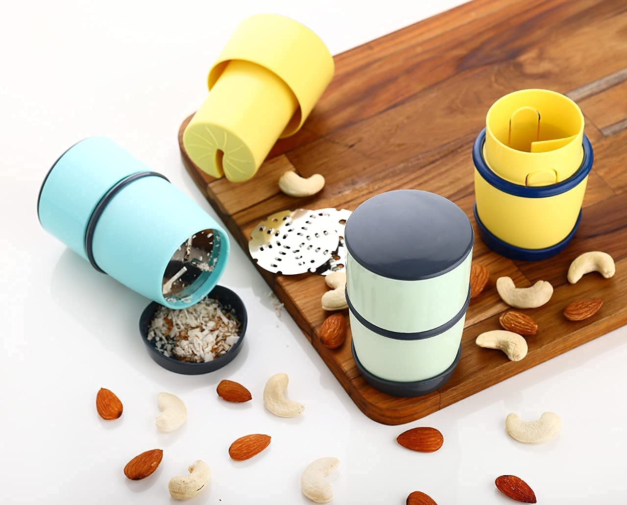 Xiran Multi-Purpose Kitchen Cutter & Slicer for Nuts, Almonds, Dried Fruits & Butter - Plastic, Multicolor - Perfect for Baking, Snack Prep & Healthy Cooking