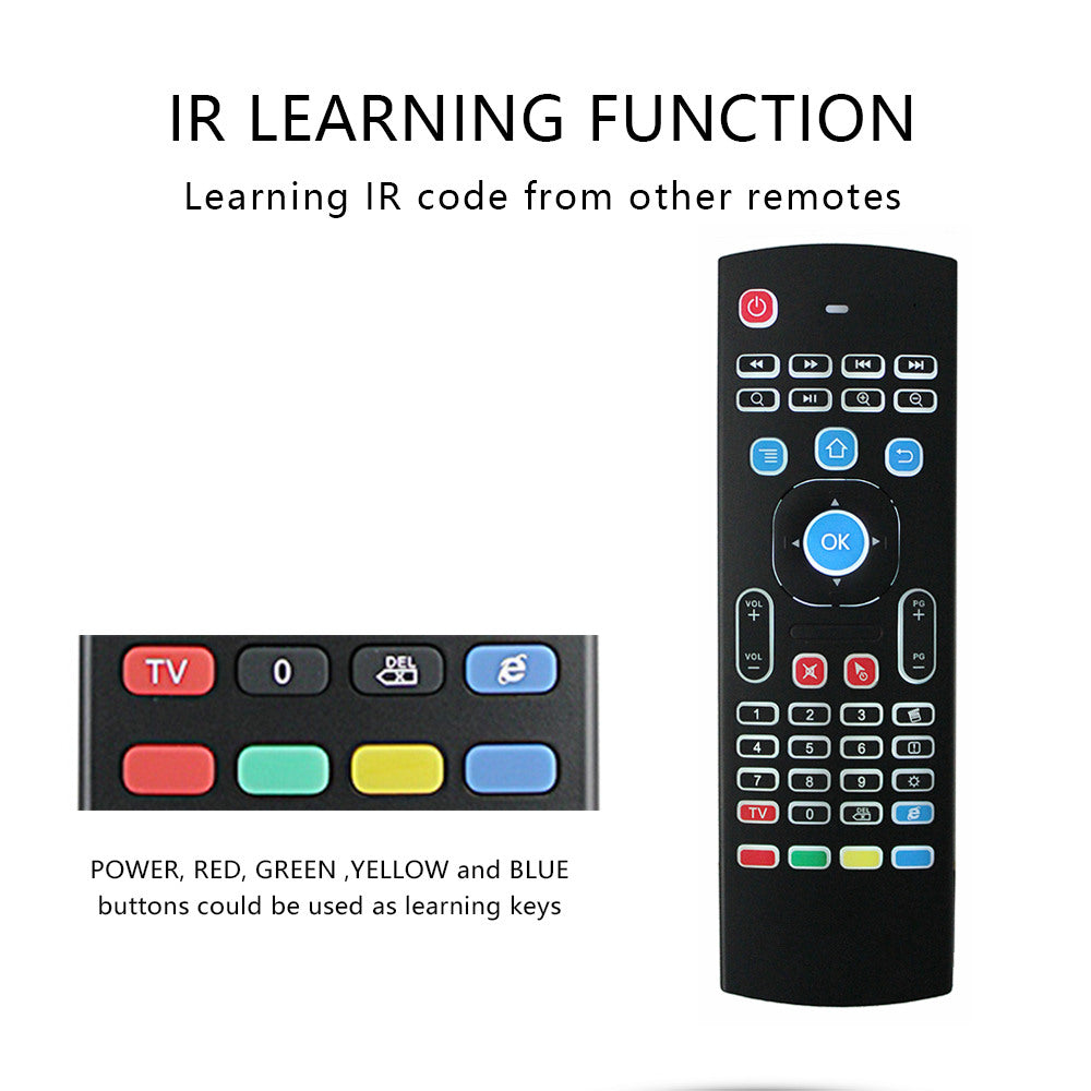 Universal Air Mouse Keyboard Remote - Wireless 2.4GHz Mini Keyboard with Touchpad for Smart TV, PC, Android Box - Perfect for Home Entertainment & Office Presentations