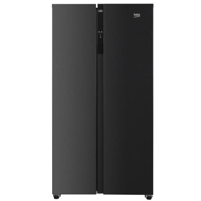 GNO563E40HFKSG 521L Side by Side Refrigerator - Energy Efficient Stainless Steel French Door Fridge for Home & Kitchen - Perfect for Large Families & Entertaining