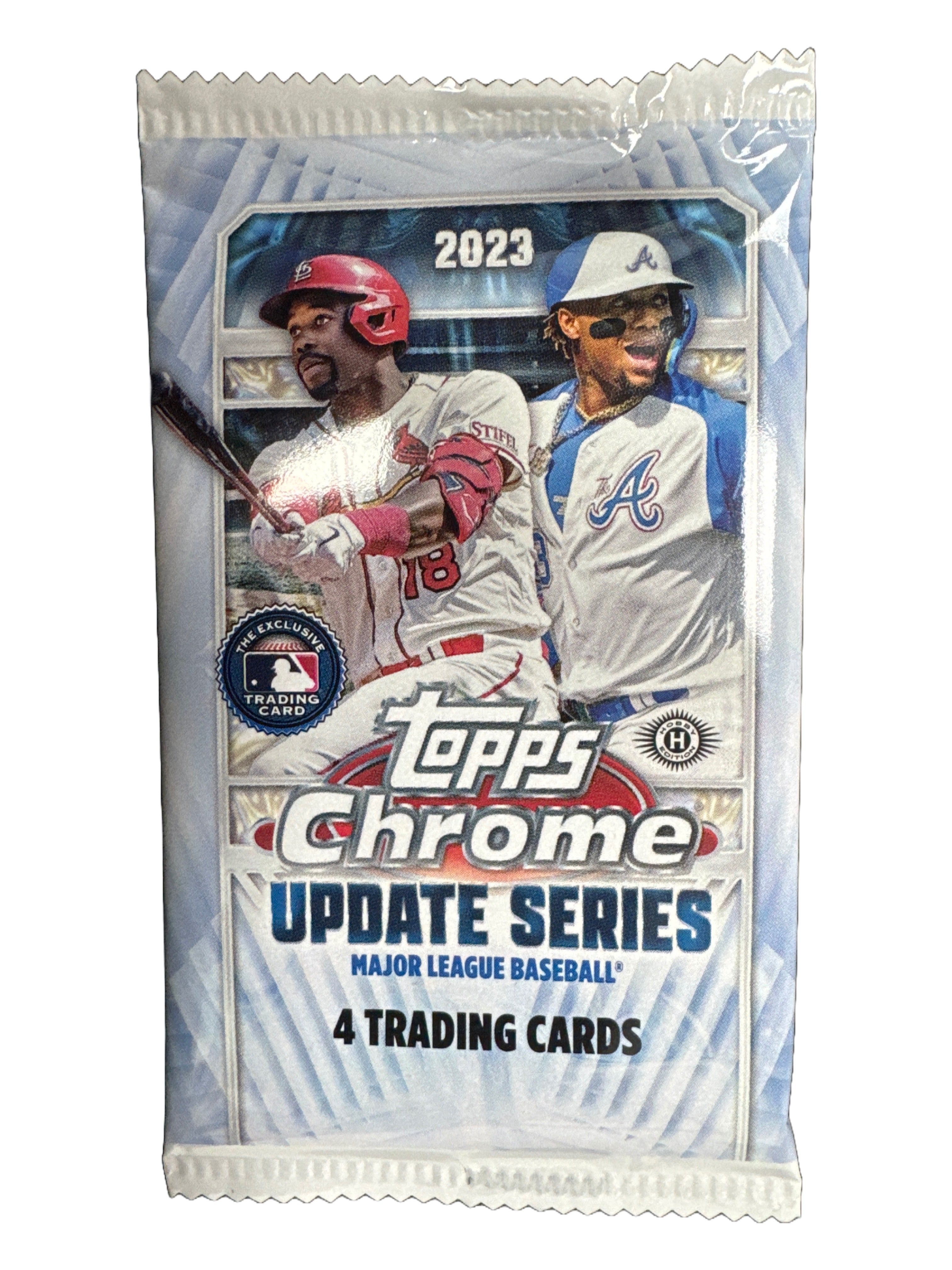 2023 Topps Chrome Update Series Baseball Cards - Single Pack | Collectible Trading Cards for Sports Fans & Enthusiasts | Perfect for Gifts, Trading, and Display
