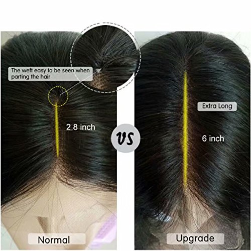 QUINLUX 13x6 Deep Lace Front Human Hair Wig - Brazilian Remy Hair Body Wave 180% Density 18 Inch with Pre-Plucked Hairline & Bleached Knots for Black Women | HD Transparent Lace Wig with Baby Hair for Everyday Wear & Special Occasions