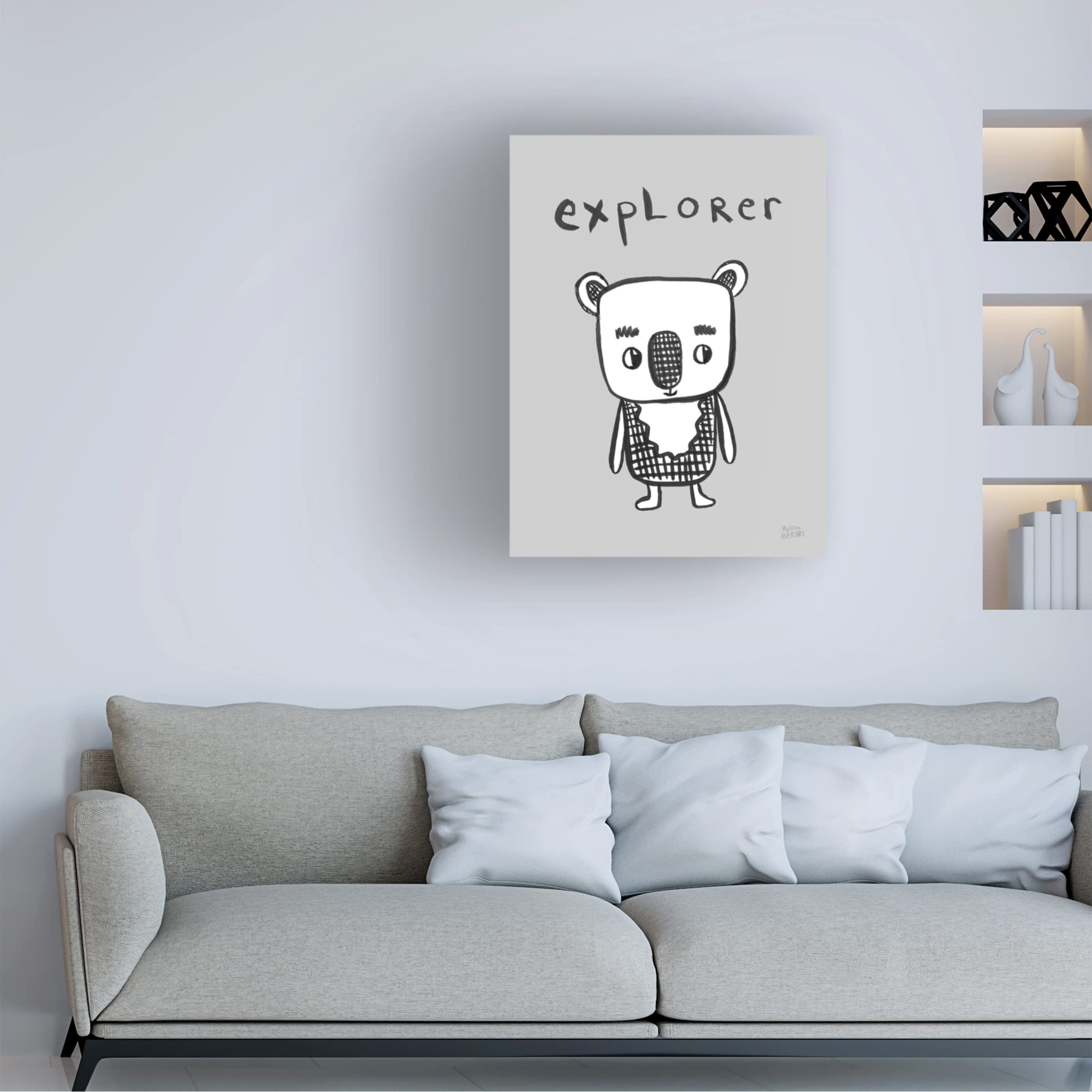 Trademark Fine Art 'Scandy Baby VI' Canvas Wall Art Print by Melissa Averinos - Vibrant Nursery Decor & Modern Home Wall Decor