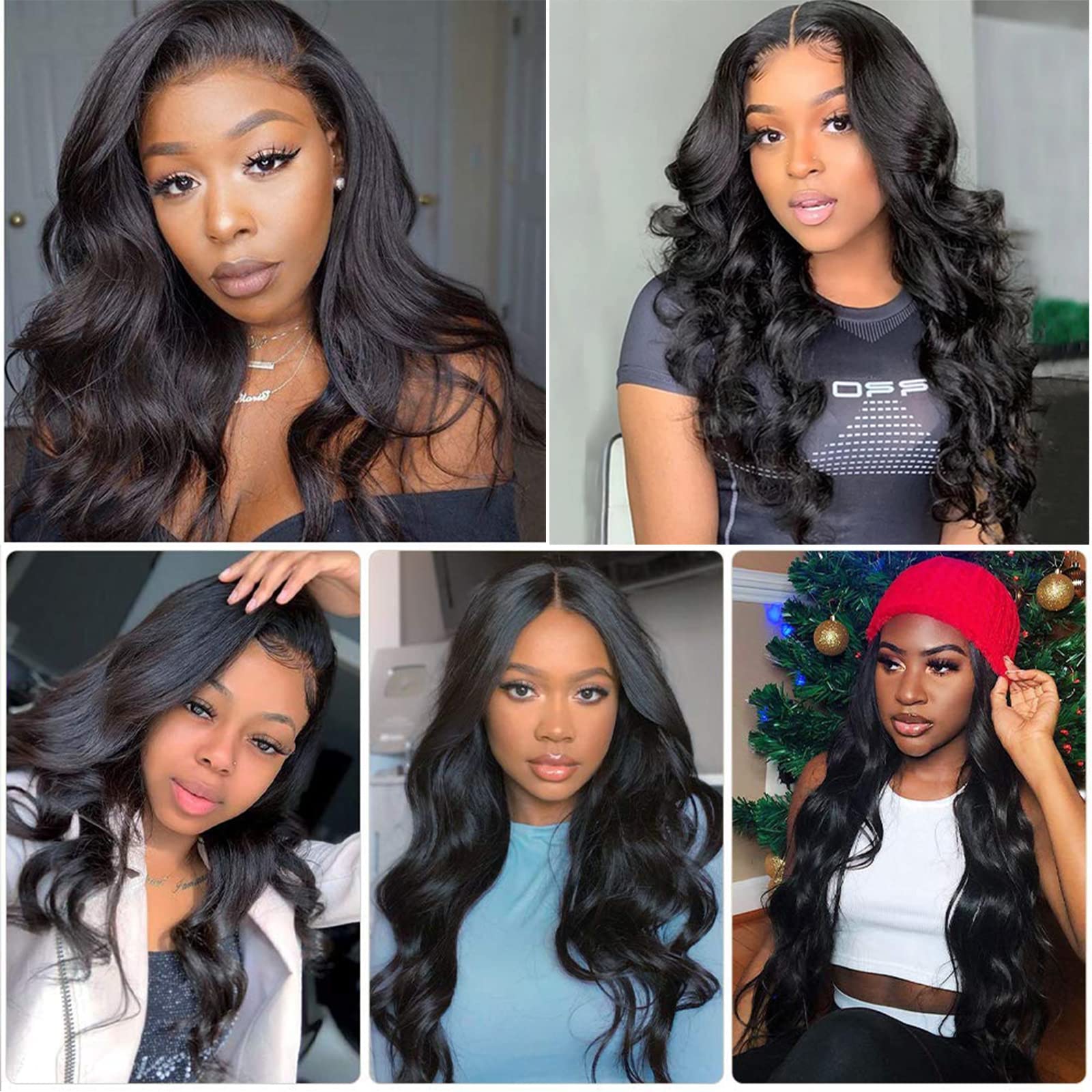ISEE 150% Density Grade 9A Brazilian Virgin Human Hair Wigs - Body Wave 4x4 Lace Closure Wig with Baby Hair & Pre Plucked Hairline for Black Women (30 Inch, Natural Color) | Perfect for Daily Wear, Parties & Special Occasions