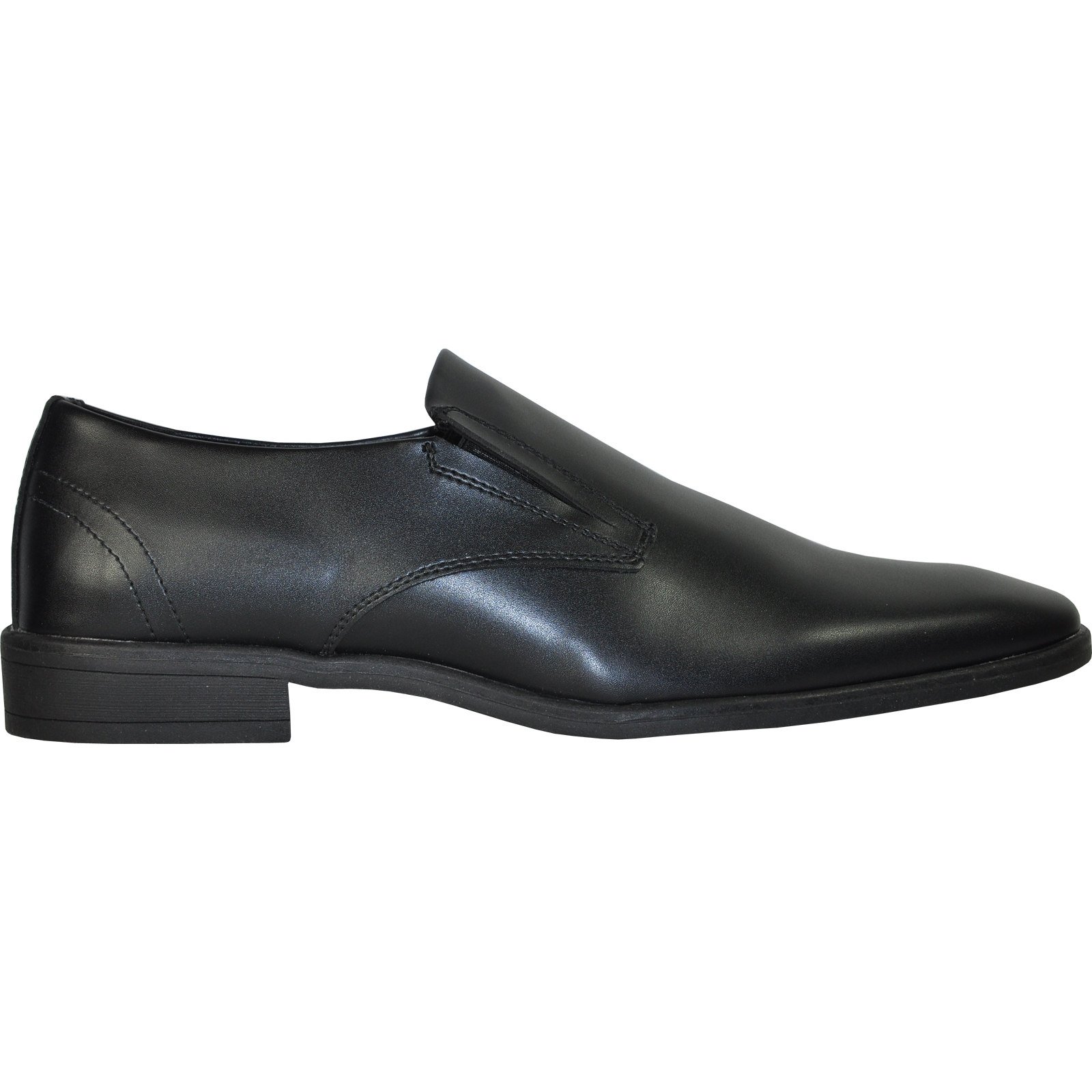 VANGELO Tux-4 Men's Formal Dress Loafers - Black Matte Leather Tuxedo Shoes for Prom, Wedding & Business Events | Comfortable & Stylish for Special Occasions