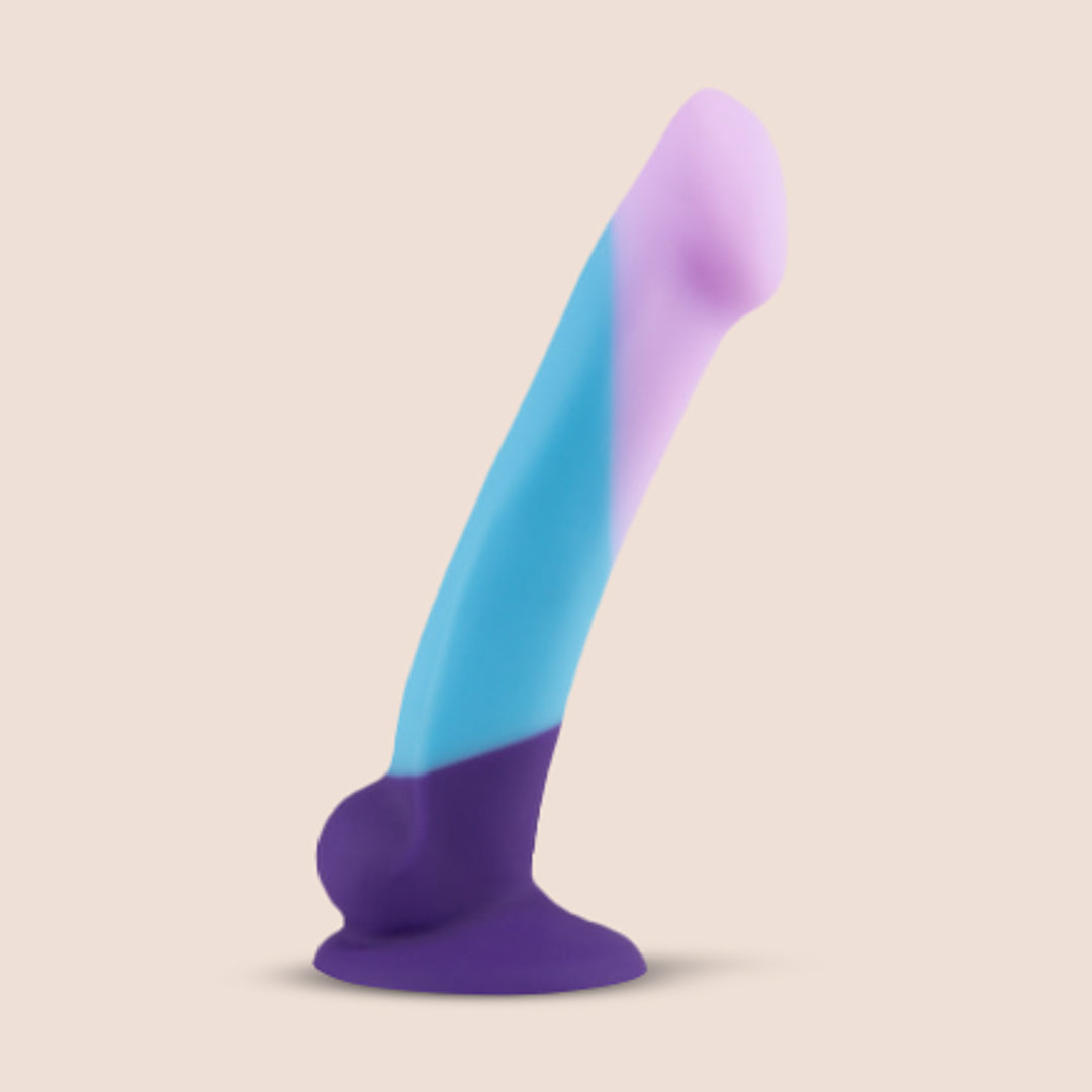 Avant D16 Purple Haze Silicone Dildo - Premium Body-Safe Adult Toy for Couples & Solo Play, G-Spot & Prostate Stimulation, Waterproof & Flexible Sex Toy for Enhanced Pleasure