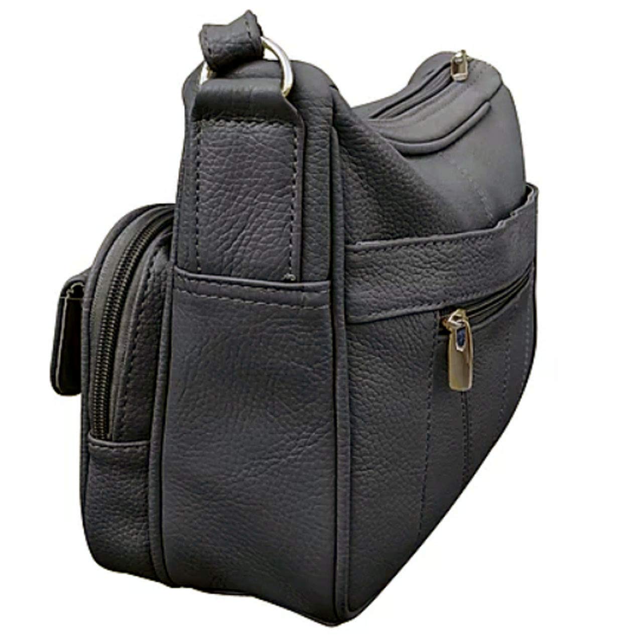 SILVERFEVER Medium Leather Handbag for Women - Stylish Shoulder Bag with Built-in Wallet & Organizer - Perfect for Work, Travel & Everyday Use