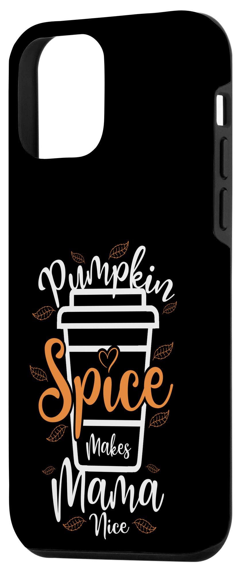 iPhone 12 Mini Case | Fall Pumpkin Spice Design | Shockproof Protective Cover | Perfect for Autumn, Halloween & Thanksgiving Gifts