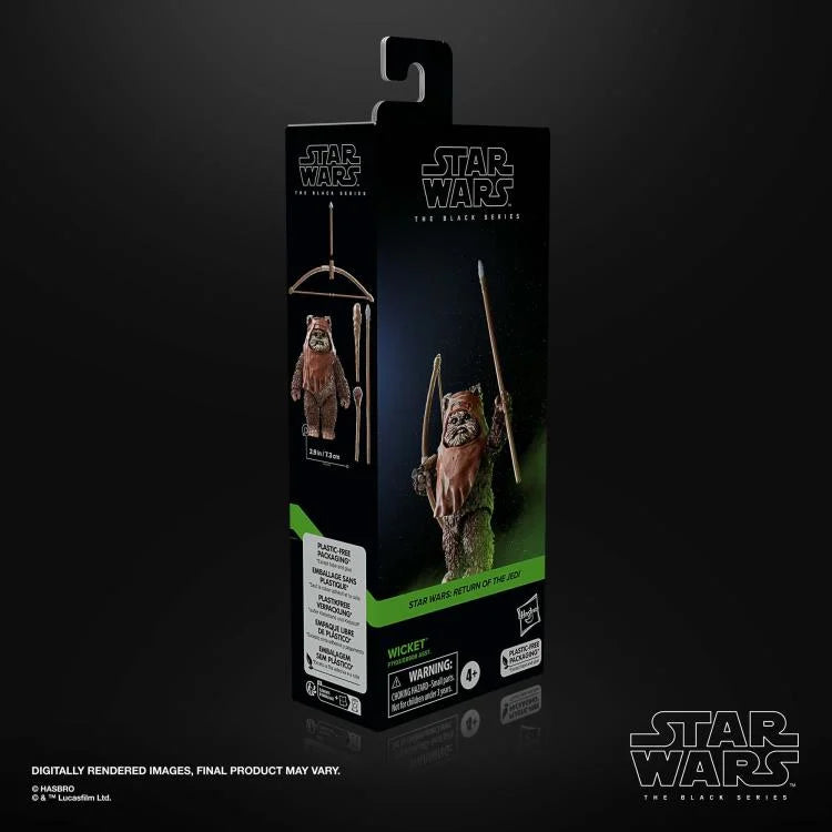 Star Wars The Black Series Wicket W. Warrick Action Figure - Return of the Jedi 6-Inch Collectible Toy for Fans & Display