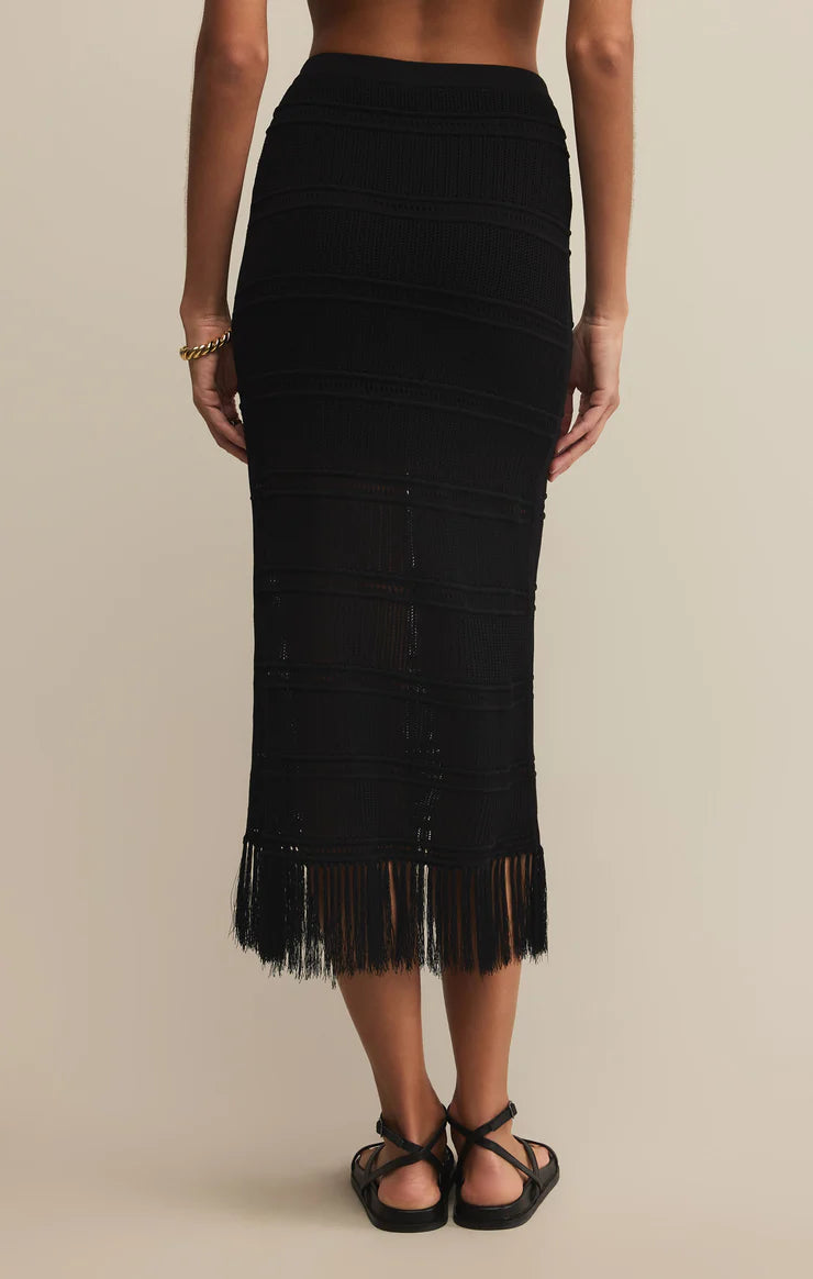 Flynn Crochet Midi Skirt for Women - Boho Lace Summer Skirt with Elastic Waist | Perfect for Beach, Vacation & Casual Outfits