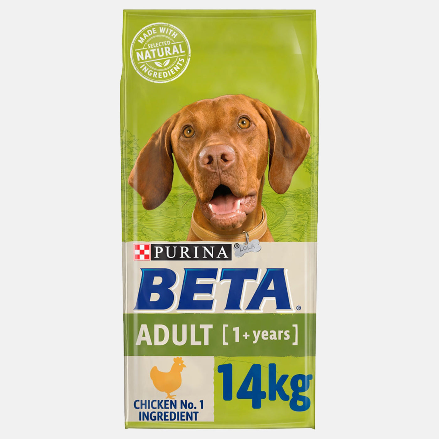 Purina Beta Adult Dry Dog Food with Chicken - 14KG (30.8 lbs) High Protein Nutrition for Active Dogs - Perfect for Daily Feeding & Training Rewards