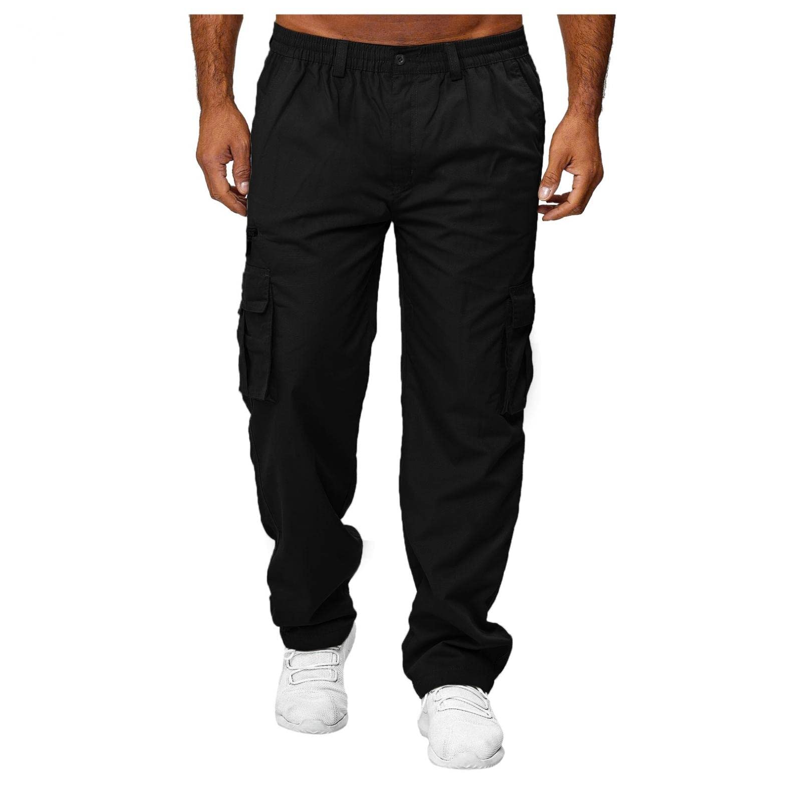 **Gillberry Men's Straight Leg Cargo Pants - Casual Joggers for Outdoor, Sports & Work | Military Tactical Pants for Hiking, Camping & Everyday Wear**