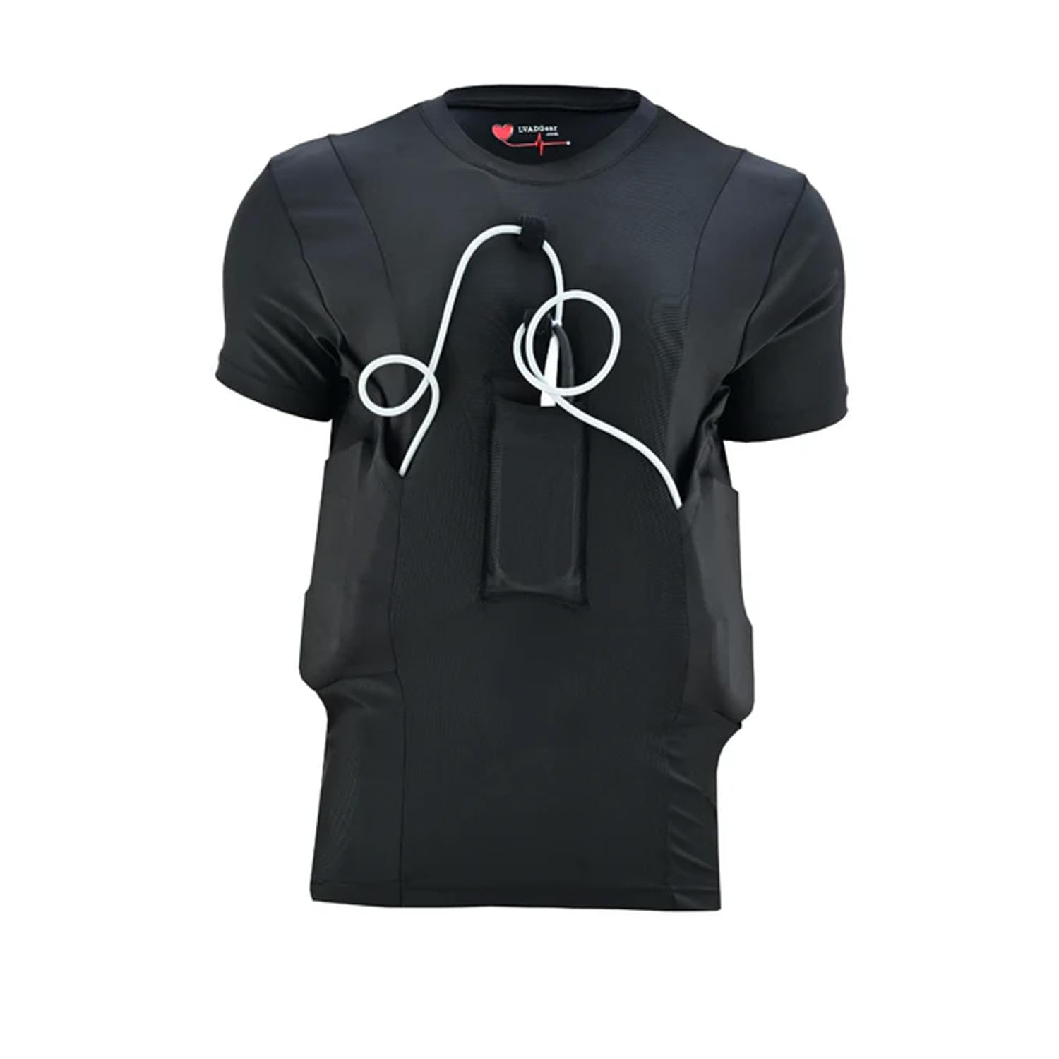 Women's HeartMate LVAD Shirt with Secure Controller & Battery Pockets - Durable Medical Wear for Heart Patients | Perfect for Daily Wear & Hospital Visits