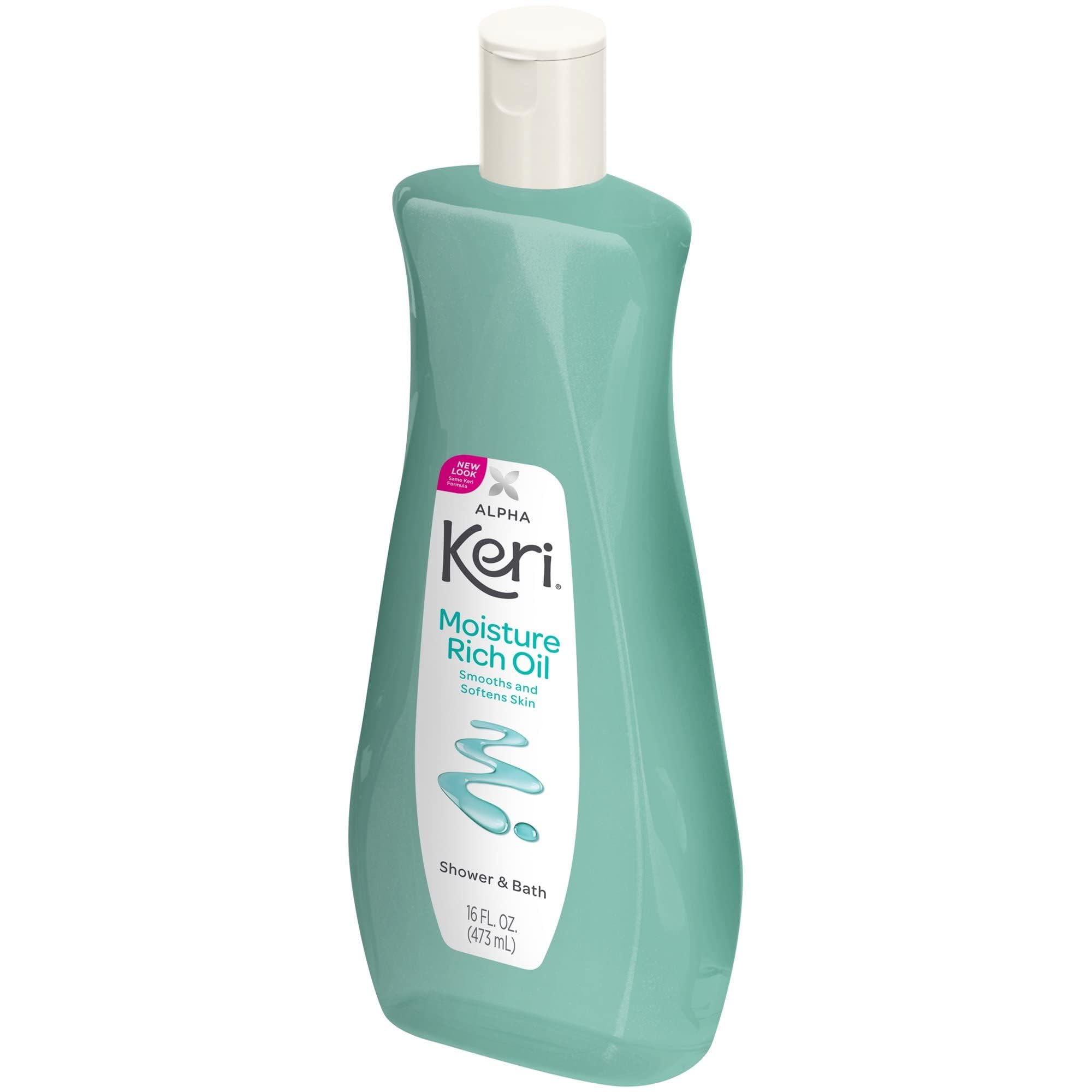 Alpha Keri Shower & Bath Moisture Rich Oil - 16 oz (Pack of 11) | Hydrating Body Oil for Dry Skin | Perfect for Post-Shower Moisturizing & Relaxing Bath Time