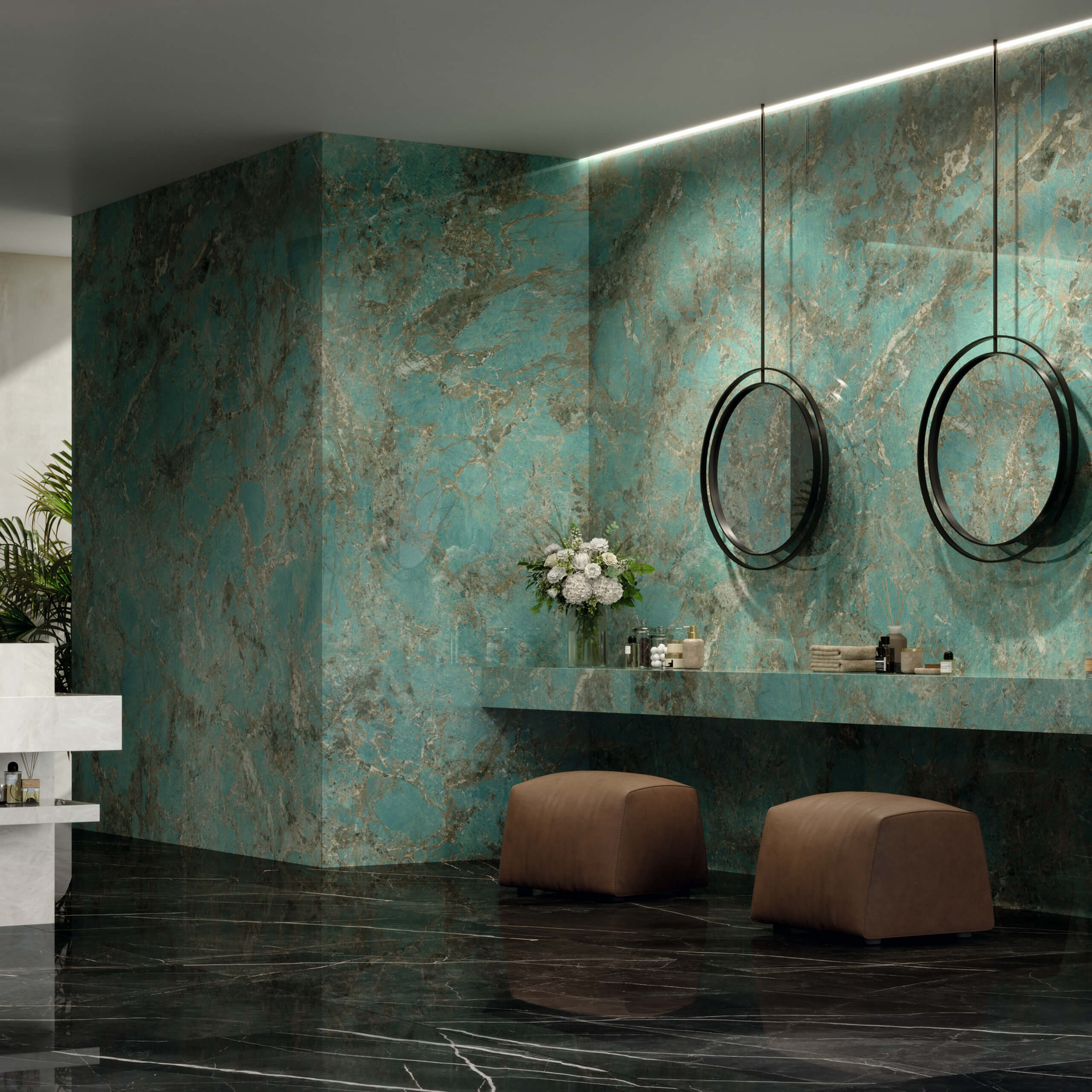Marvel Gala XL 2780x1200 Lappato Amazzonite - Premium Matte Wallpaper for Living Room & Bedroom Decor
