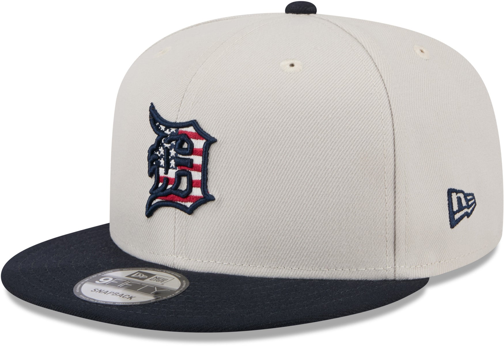 Detroit Tigers New Era 9Fifty MLB 2024 July 4th Snapback Cap - Official Team Logo Baseball Hat for Men & Women - Perfect for Games, Tailgating & Patriotic Holidays