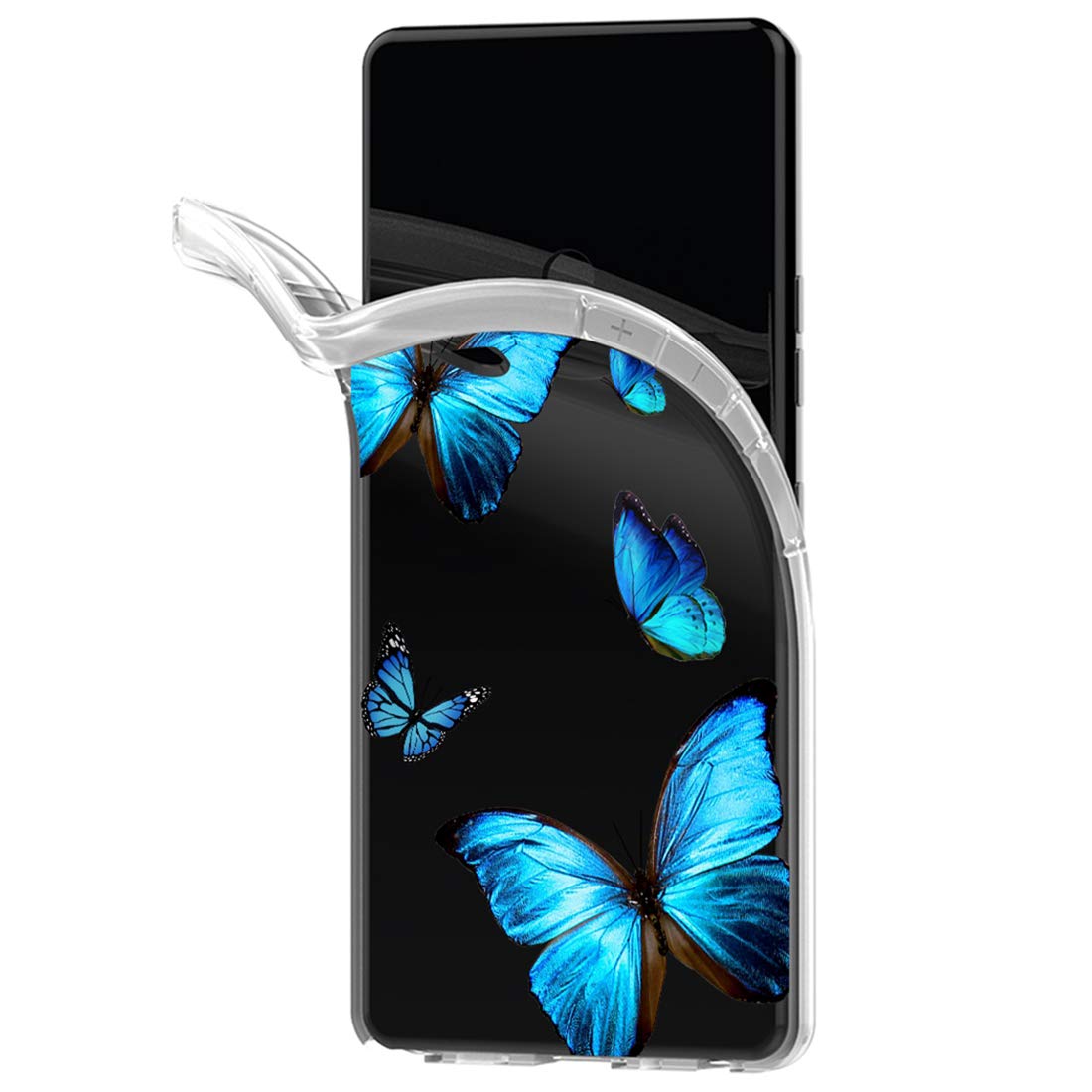Samsung Galaxy S10 Case - Clear Soft TPU Shockproof Protective Phone Cover for Women & Girls | 6.1 Inch Transparent Butterfly Design | Perfect for Everyday Use, Work & Travel