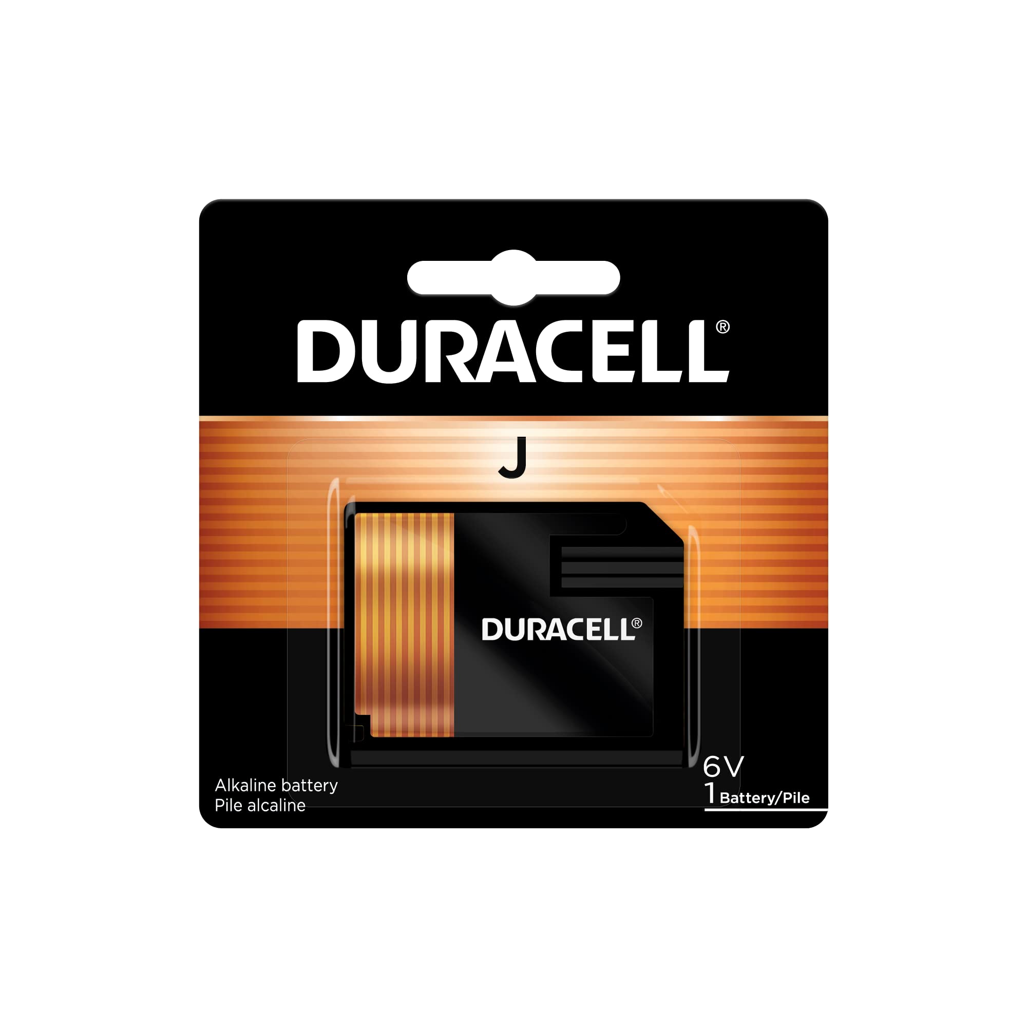 Duracell J 6V Alkaline Battery - 1 Pack Long Lasting Power for Cameras, Medical Devices, Remote Controls | Ideal for Home Security Systems, Flashlights & Emergency Kits