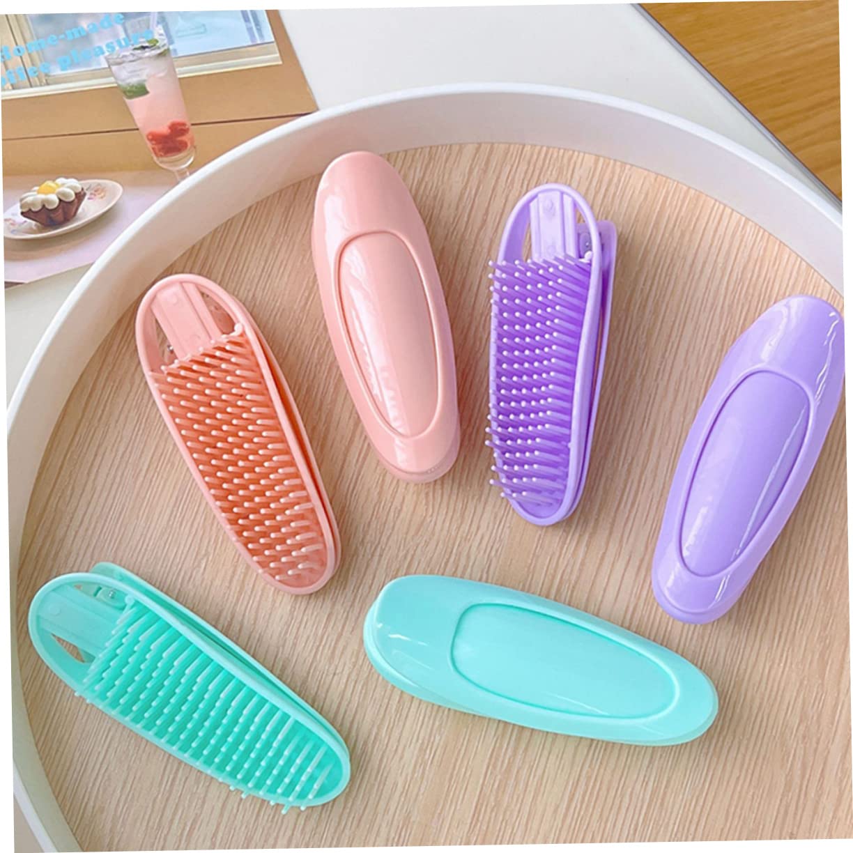 Tofficu 18 Pcs Hair Volumizing Clips & Rollers Set - Plastic Hair Curlers for Short to Medium Hair, Wave & Fluffy Styling - Perfect for Salon, Home Use & Travel Accessories
