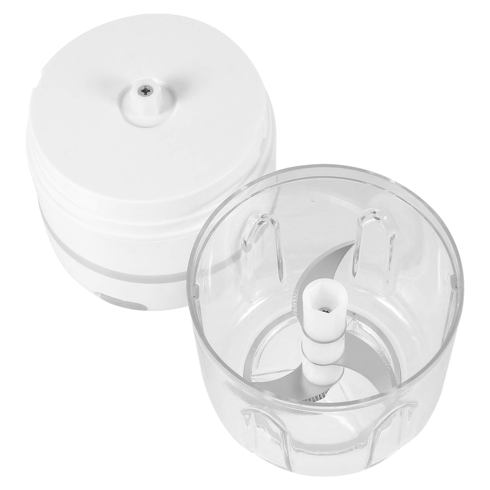KESYOO Portable Mini Food Processor - Cordless, Rechargeable Electric Blender for Chopping Onions, Vegetables, Chili, Ginger, Meat & Nuts | Perfect for Kitchen, Camping & Small Meal Prep | White Mini Blender