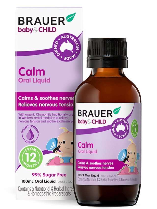 Brauer Baby & Child Calm Liquid - Natural Sleep Aid for Infants & Kids, Soothes Restlessness & Promotes Relaxation - Perfect for Bedtime, Travel & Anxious Moments