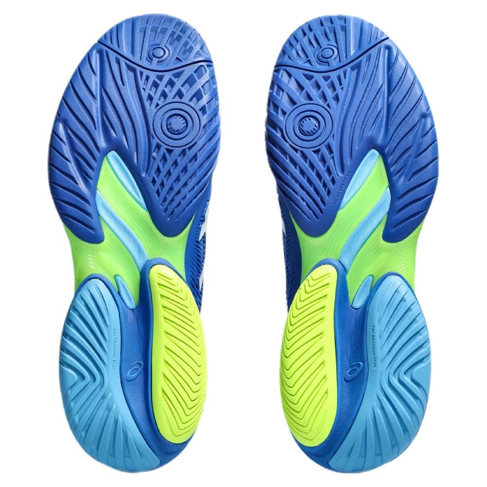 ASICS Court FF 3 Novak Men's Tennis Shoes - Blue/White | High-Performance Tennis Footwear for Competitive Play & Court Training | Perfect for Hard Courts & Clay Courts
