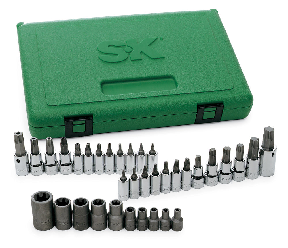 35-Piece Torx Bit Socket Set - 1/4, 3/8 & 1/2 Drive - Professional Grade for Automotive, DIY & Home Repair - Perfect for Mechanics, Handymen & DIY Enthusiasts