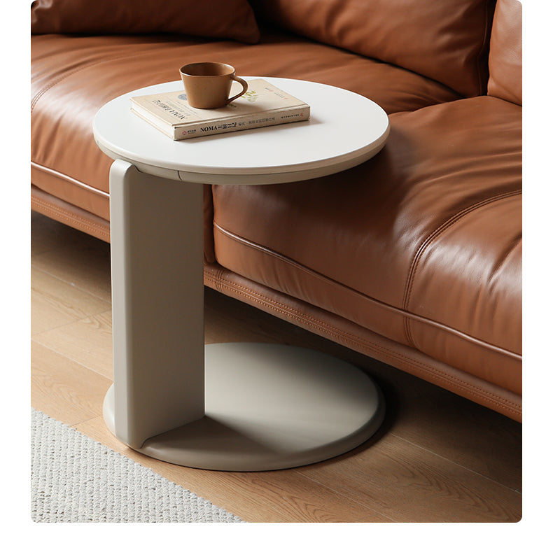 Solid Poplar Wood Rock Plate Coffee Table - Rustic Modern Living Room Furniture for Home Decor & Entertainment