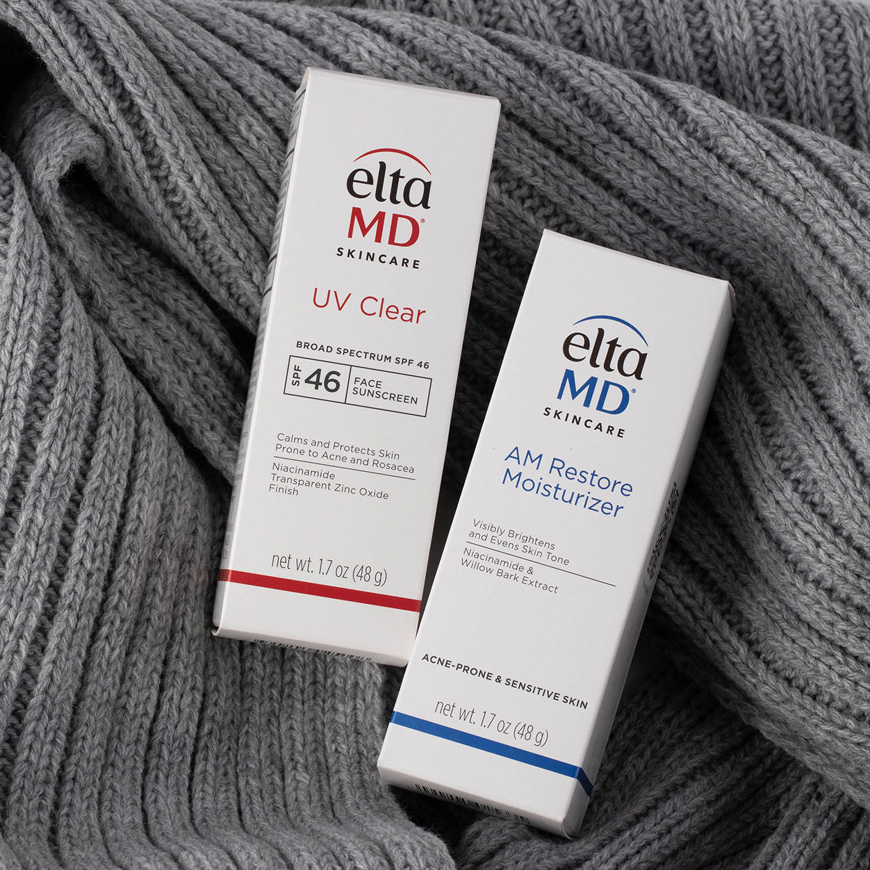 Clear Skin Daily Duo Kit - Acne Treatment & Moisturizing Set for Face Care - Perfect for Morning & Night Skincare Routine