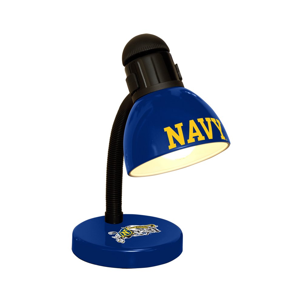 Modern Navy Blue LED Desk Lamp with Adjustable Brightness - Perfect for Home Office, Study, Reading & Nightstand Use