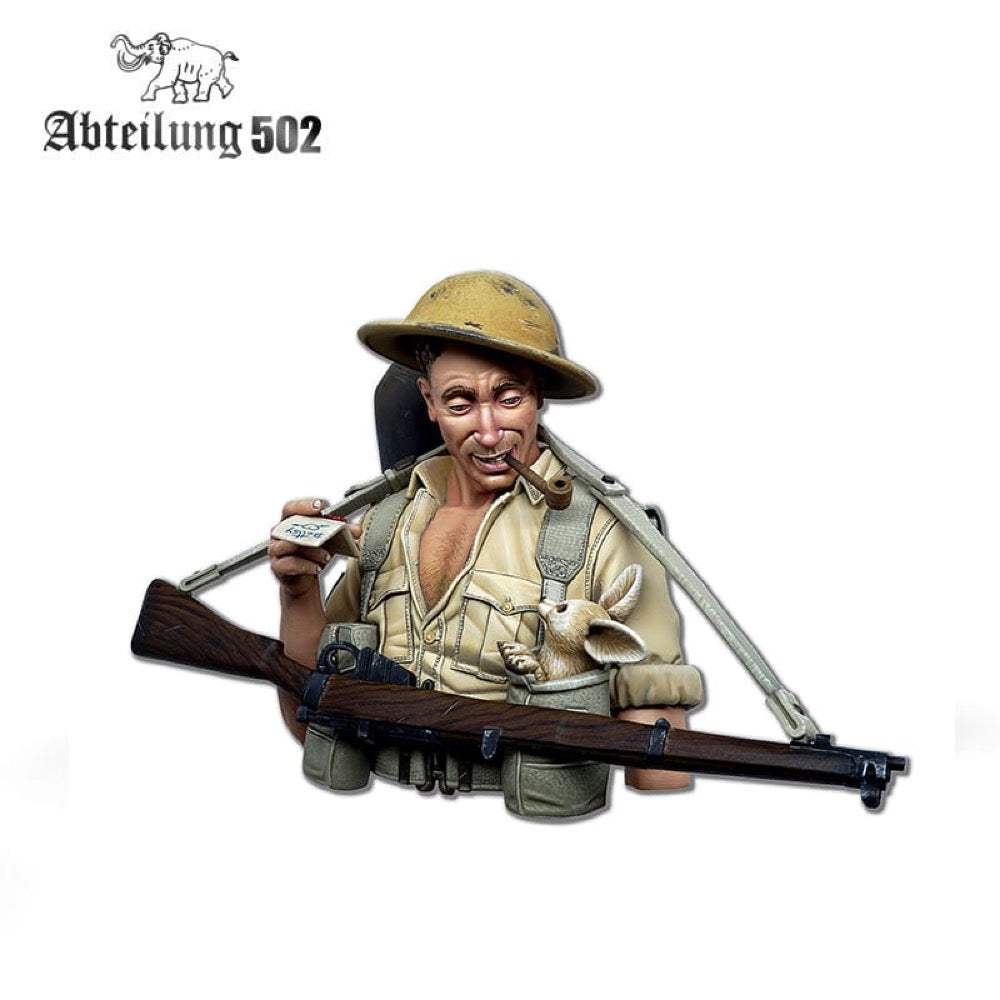1/10 Scale The Desert Fox British 8th Army North Africa Resin Bust - WWII Military Model Figure for Collectors & History Enthusiasts | Display for Home Office, Gaming Diorama, or Historical Collection