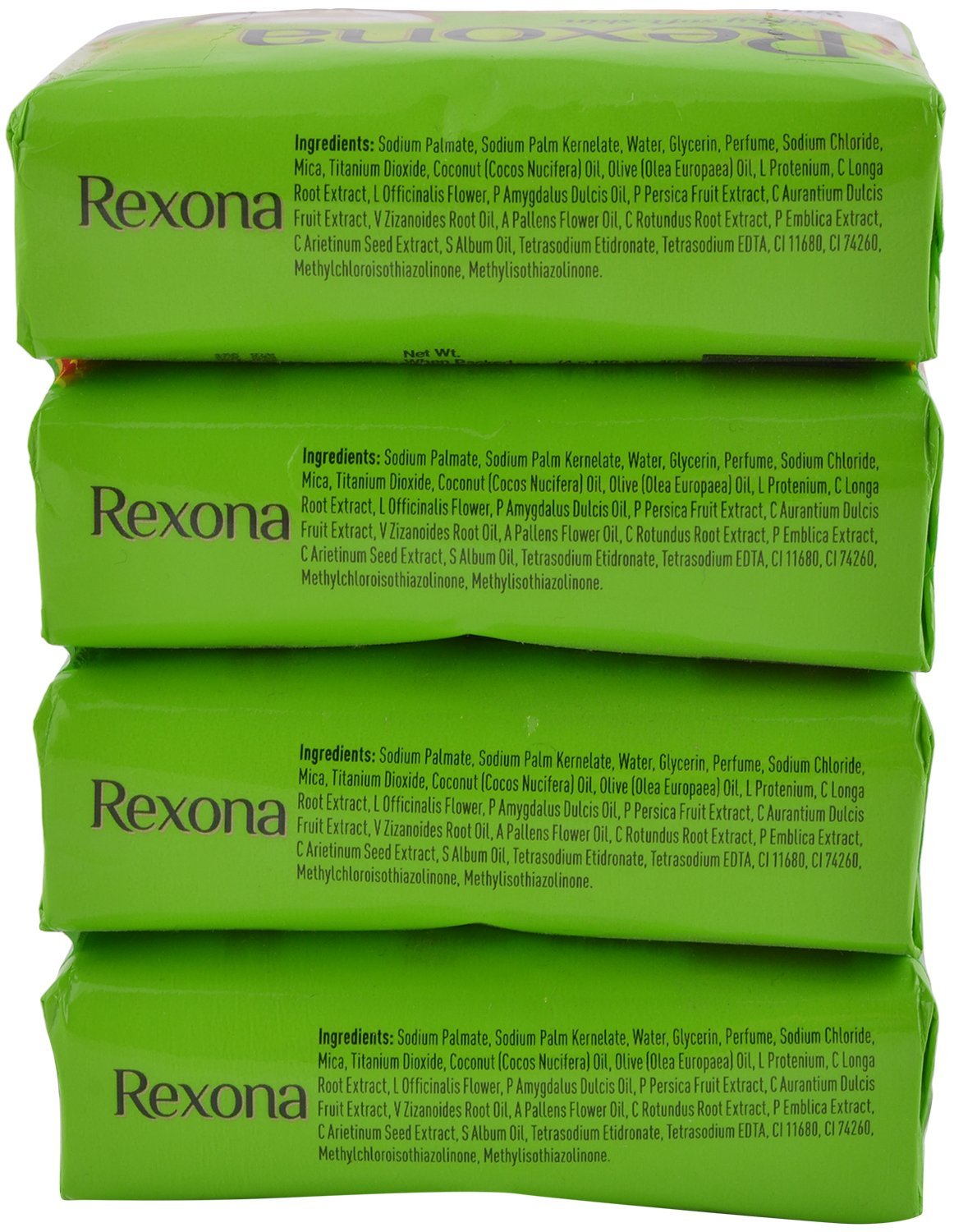 Rexona Antibacterial Deodorant Soap Bars, 4-Pack (100g Each) – Refreshing Body Wash for Men & Women, Ideal for Gym, Travel & Daily Hygiene