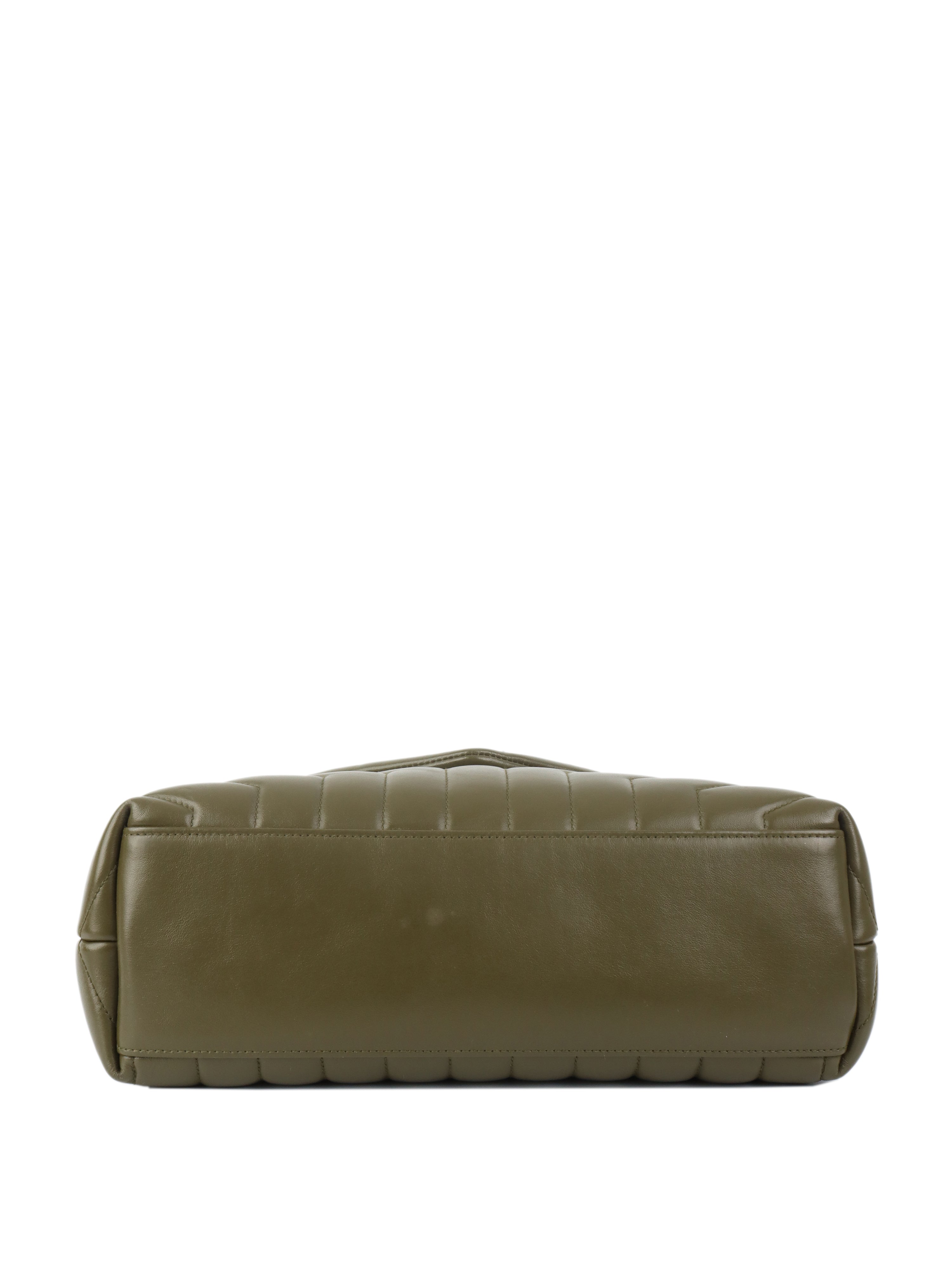Saint Laurent Khaki Medium Loulou Bag - Luxury Designer Shoulder Bag for Women | Perfect for Work, Travel & Evening Events