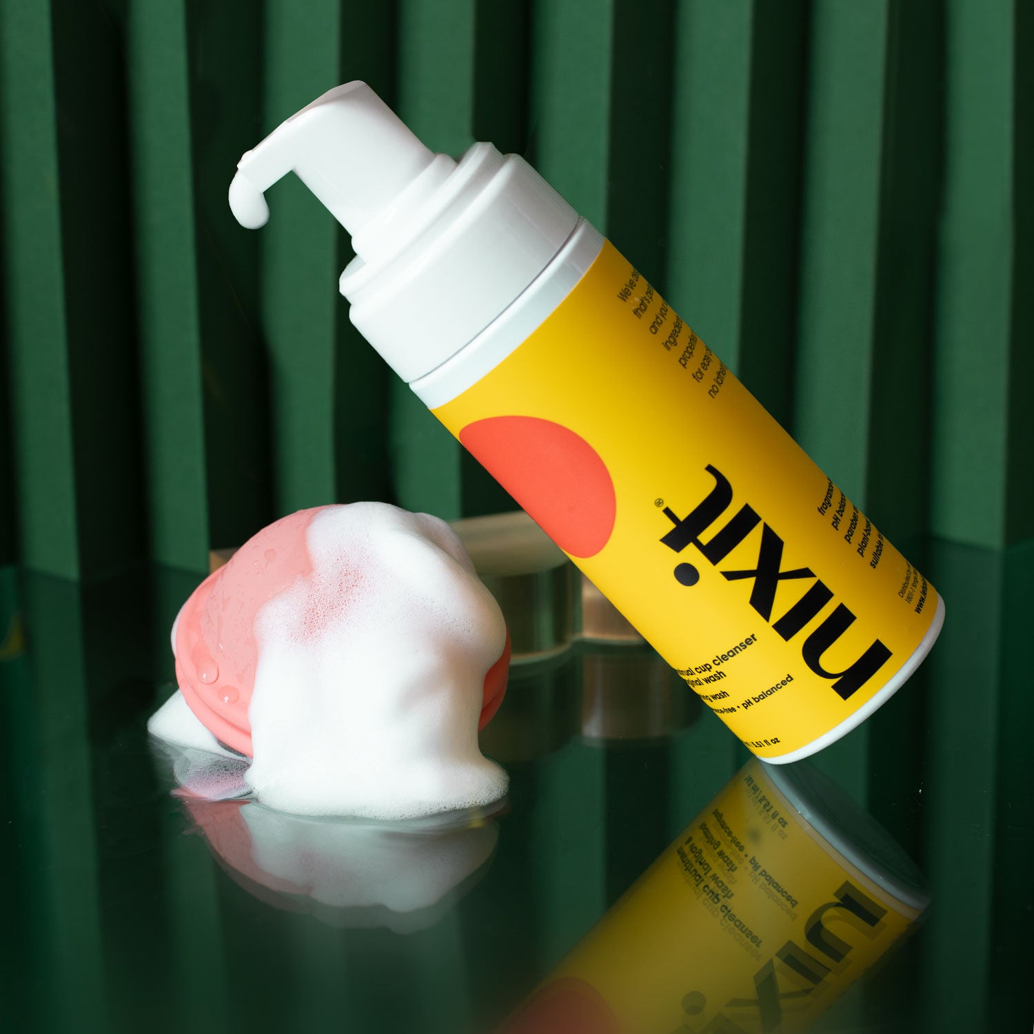 Nixit Menstrual Cup and Disc Wash - Gentle, pH-Balanced Cleanser for Reusable Period Products | Safe for Sensitive Skin, Travel & Everyday Use