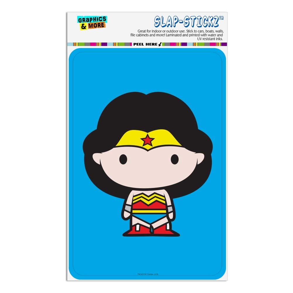 Wonder Woman Chibi Character Sign - Cute Superhero Home & Office Decor for Comic Fans - Perfect for Bedroom, Living Room, or Workspace