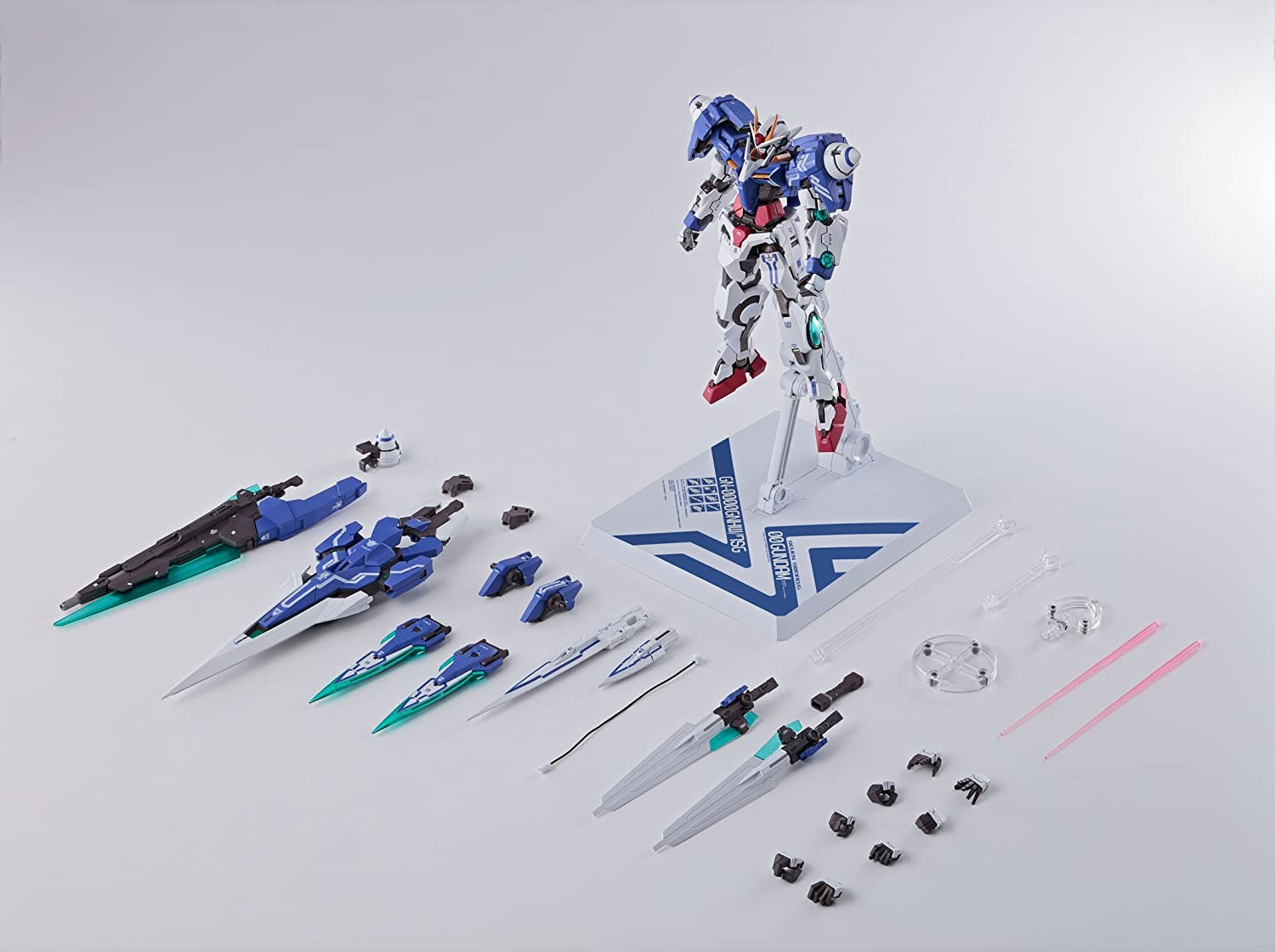 Bandai Metal Build 00V: Battlefield Record 00 Gundam Seven Sword/G Action Figure - High-Quality Collectible Model Kit for Anime Fans & Gundam Enthusiasts - Perfect for Display, Collection, and Role-Playing Battles