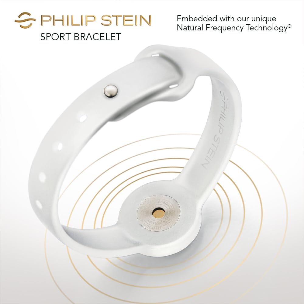 Philip Stein Sports Bracelet - Durable Rubber Fitness Band with Natural Frequency Technology for Enhanced Performance, Energy Boost & Recovery - Ideal for Running, Gym Workouts & Active Lifestyle