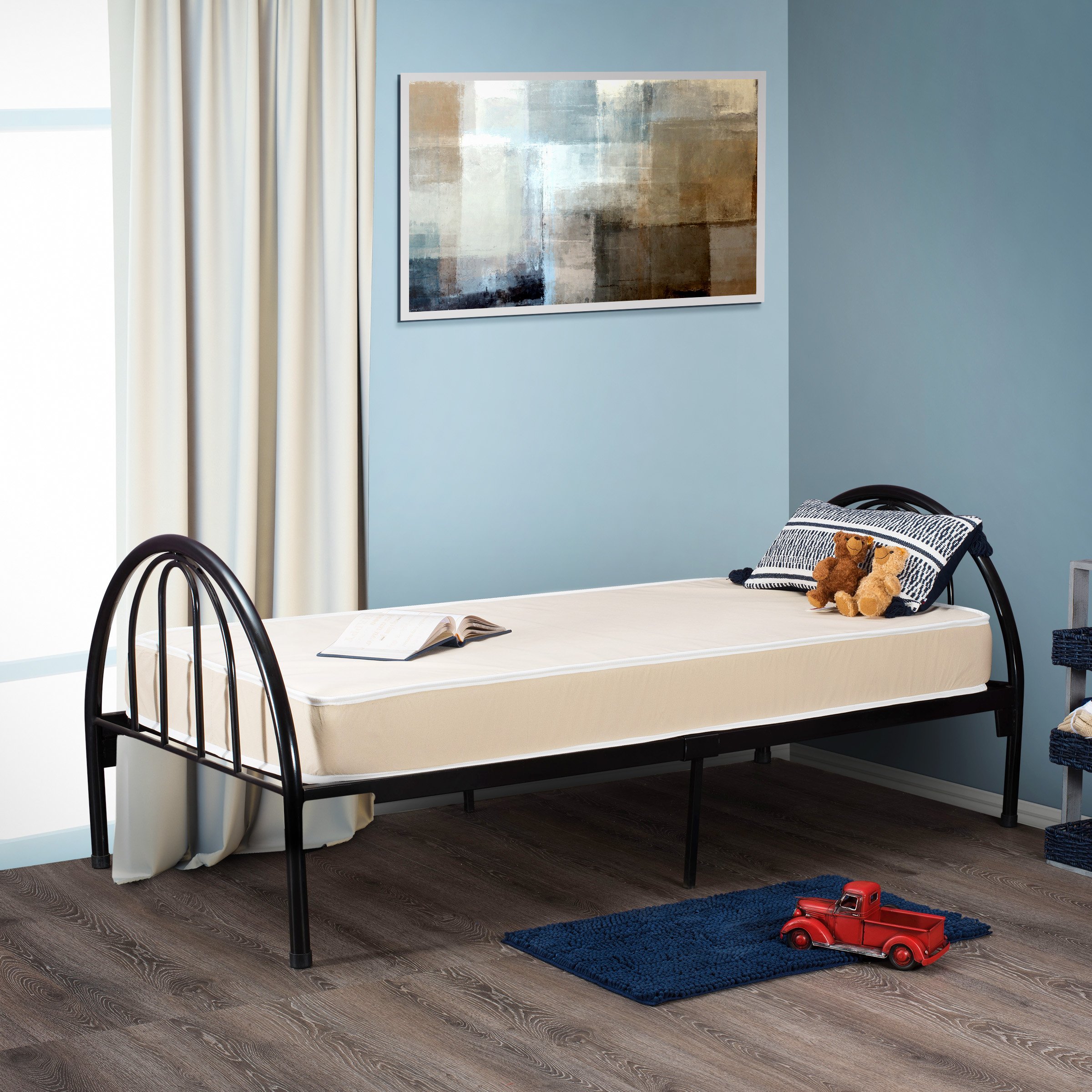 6 Inch Memory Foam Mattress with Breathable Fabric Cover - Twin XL Size (38x79 Inches) - CertiPUR-US Certified, Made in USA - Perfect for Dorms, Guest Rooms & Small Spaces