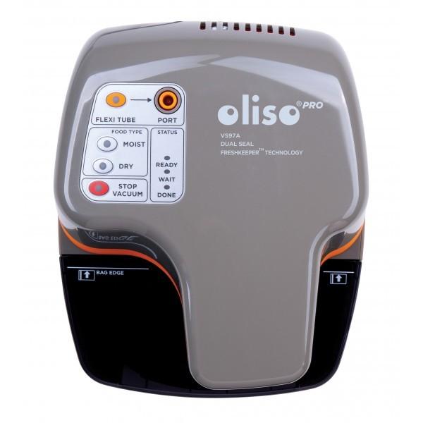 Oliso Pro VS97A Vacuum Sealer with Carry Case & 12V Adapter - Compact & Portable for Food Storage, Sous Vide, Meal Prep, Camping & Travel
