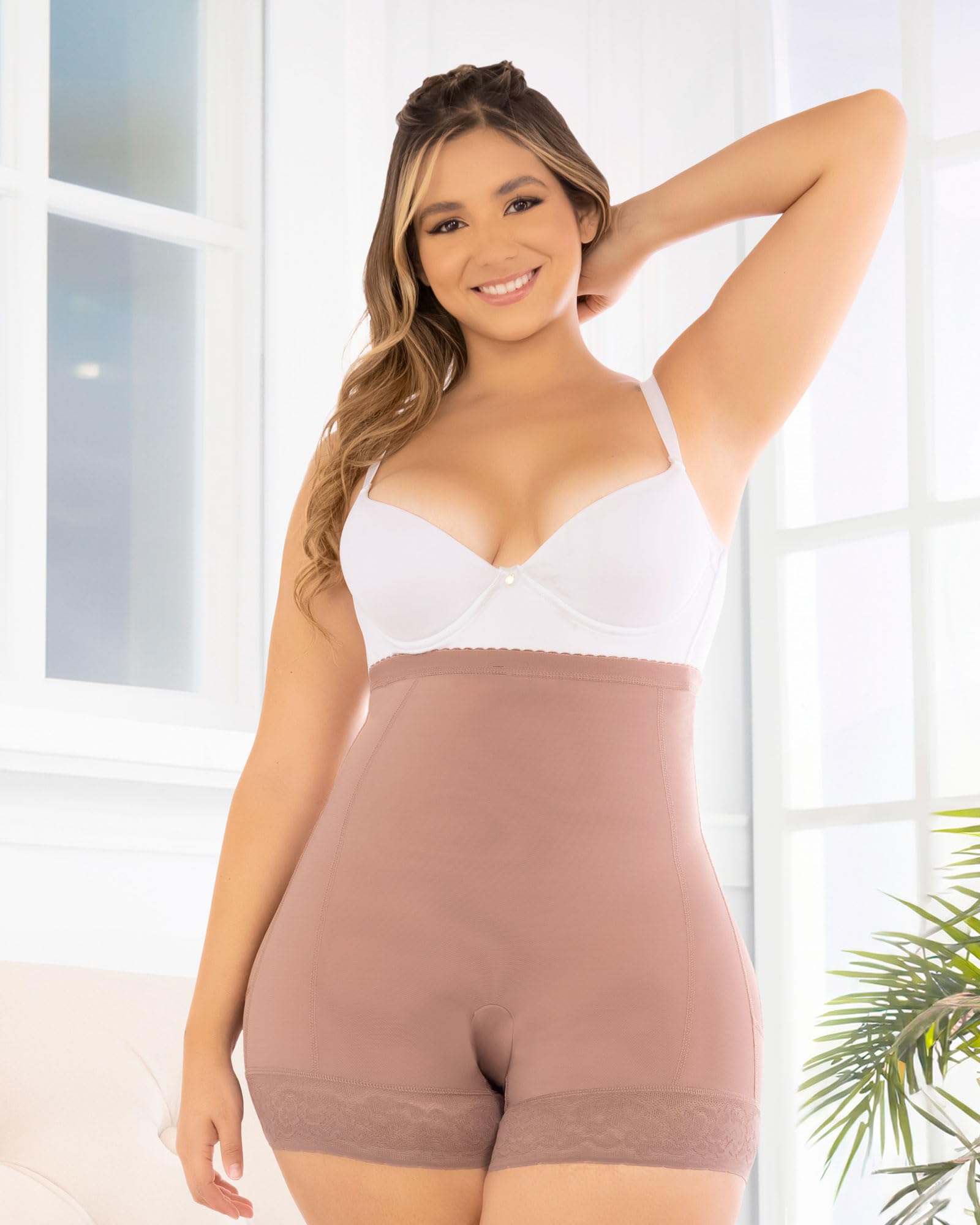 D'PRADA Women's Butt Lifting Shapewear Shorts - Colombian Waist Trainer & Body Shaper for Women | Perfect for Workout, Waist Training & Everyday Wear