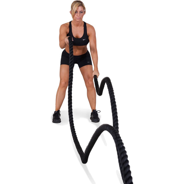 40ft Battle Rope for CrossFit, Gym & Home Workouts - Heavy Duty Training Rope for Strength & Endurance Training | Indoor & Outdoor Fitness Equipment