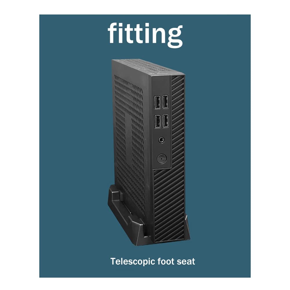Rheross DX01 Mini ITX Slim Desktop Computer Case - Ultra Thin Half-Height Chassis for Compact PC Builds | Perfect for Home Office, HTPC & Space-Saving Workstations
