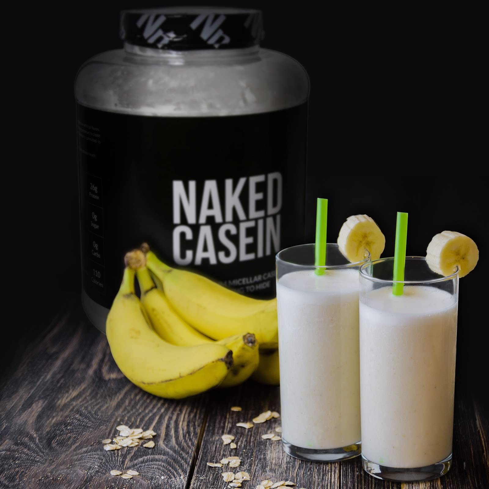 Naked Casein - 5Lb Micellar Casein Protein Powder for Muscle Growth & Recovery | GMO-Free, Gluten-Free, Soy-Free, Preservative-Free | 76 Servings | Ideal for Post-Workout, Bedtime & Meal Replacement