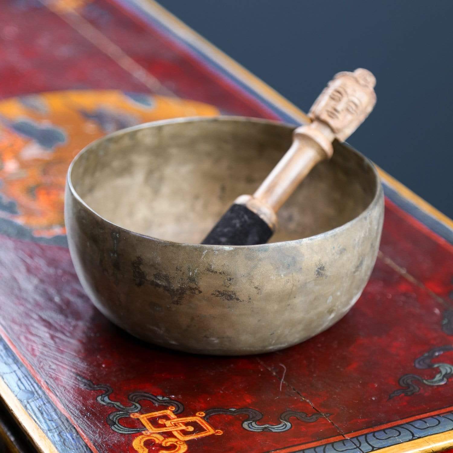 Healing Heart Chakra Singing Bowl - Antique Tibetan Meditation Bowl for Sound Therapy, Yoga & Spiritual Healing | Perfect for Meditation, Stress Relief & Energy Balancing